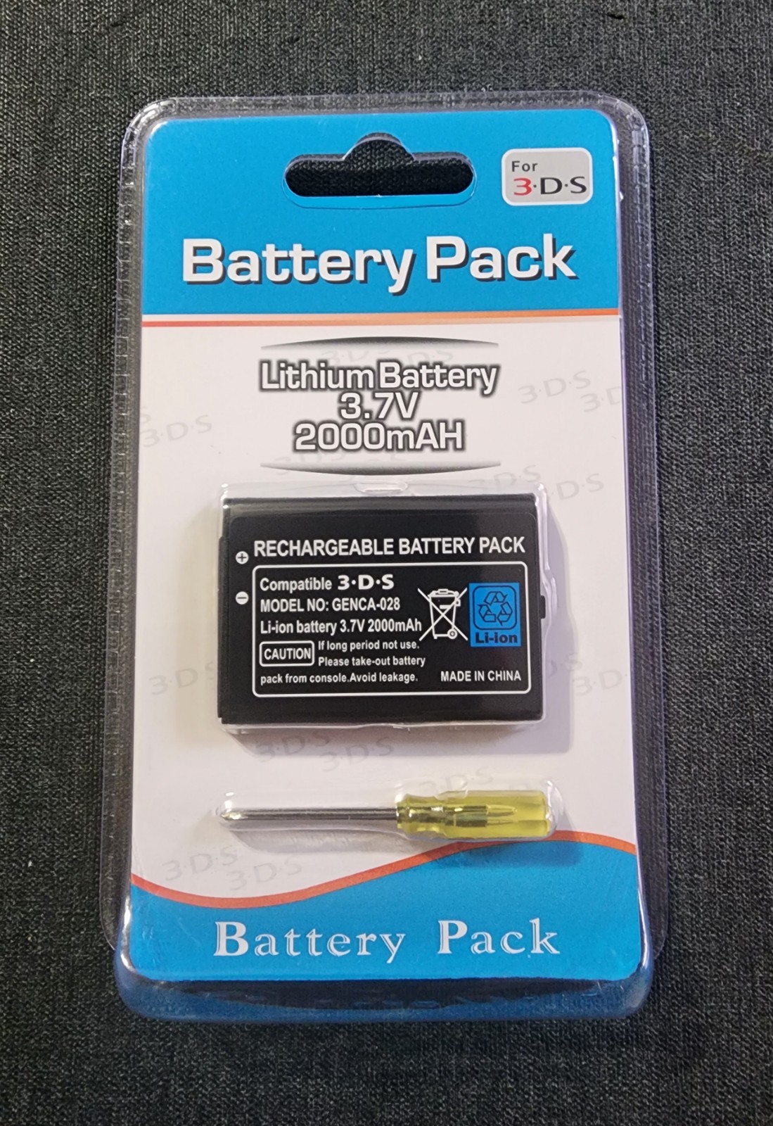2000mah Replacement Battery For Nintendo 3DS Brand New With Tools