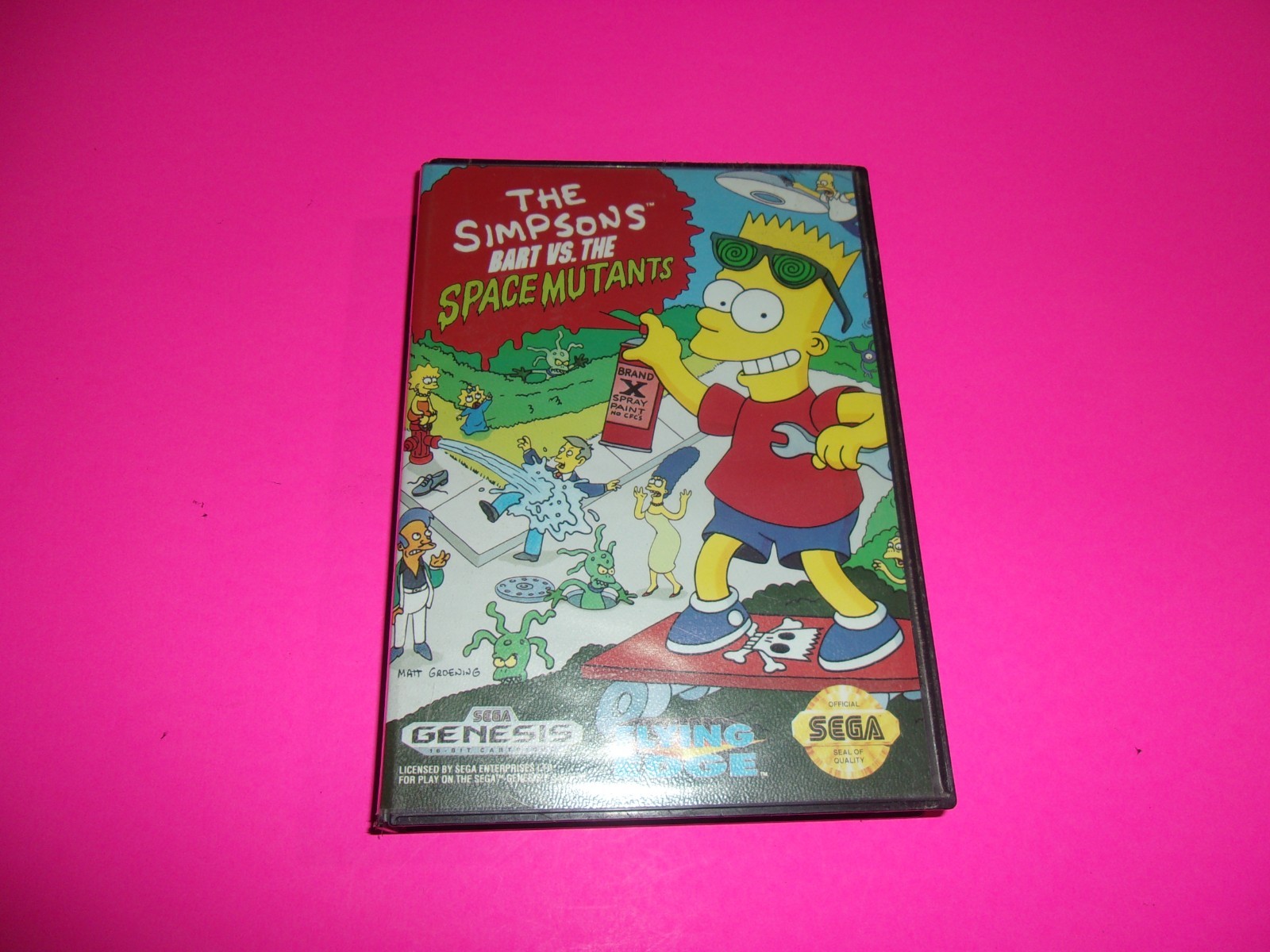 The Simpsons: Bart Vs the Space Mutants Case (SEGA Genesis) Authentic BOX ONLY