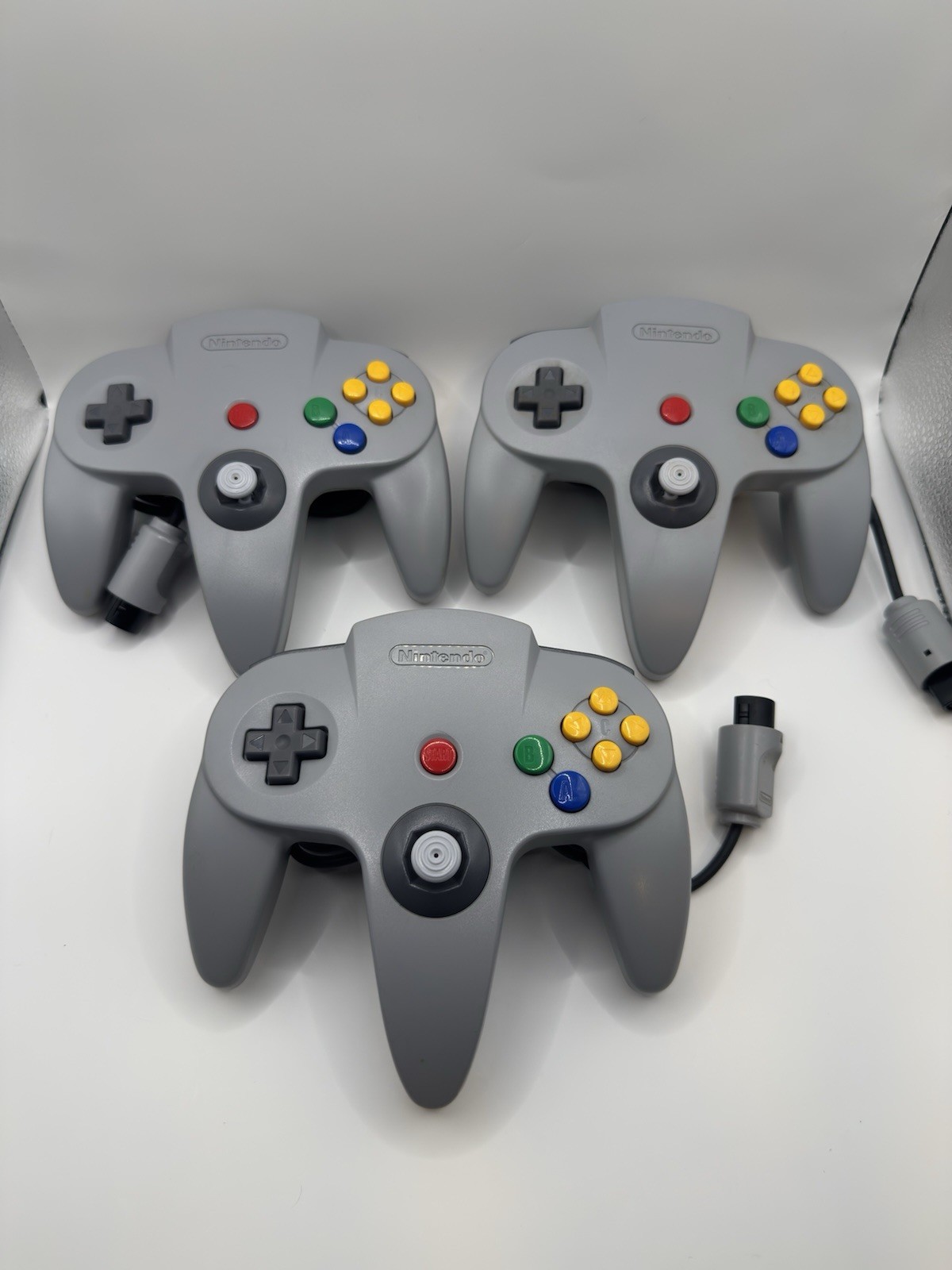 1x Official Nintendo 64 GRAY Controller AUTHENTIC OEM N64 Remote NUS-005 Tested
