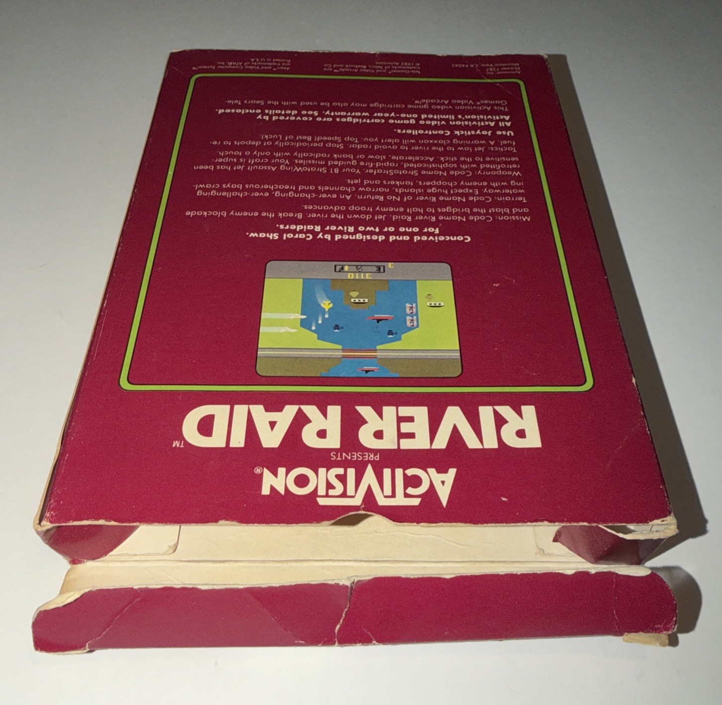 River Raid (Atari 2600, 1982) Complete – Cleaned & Tested