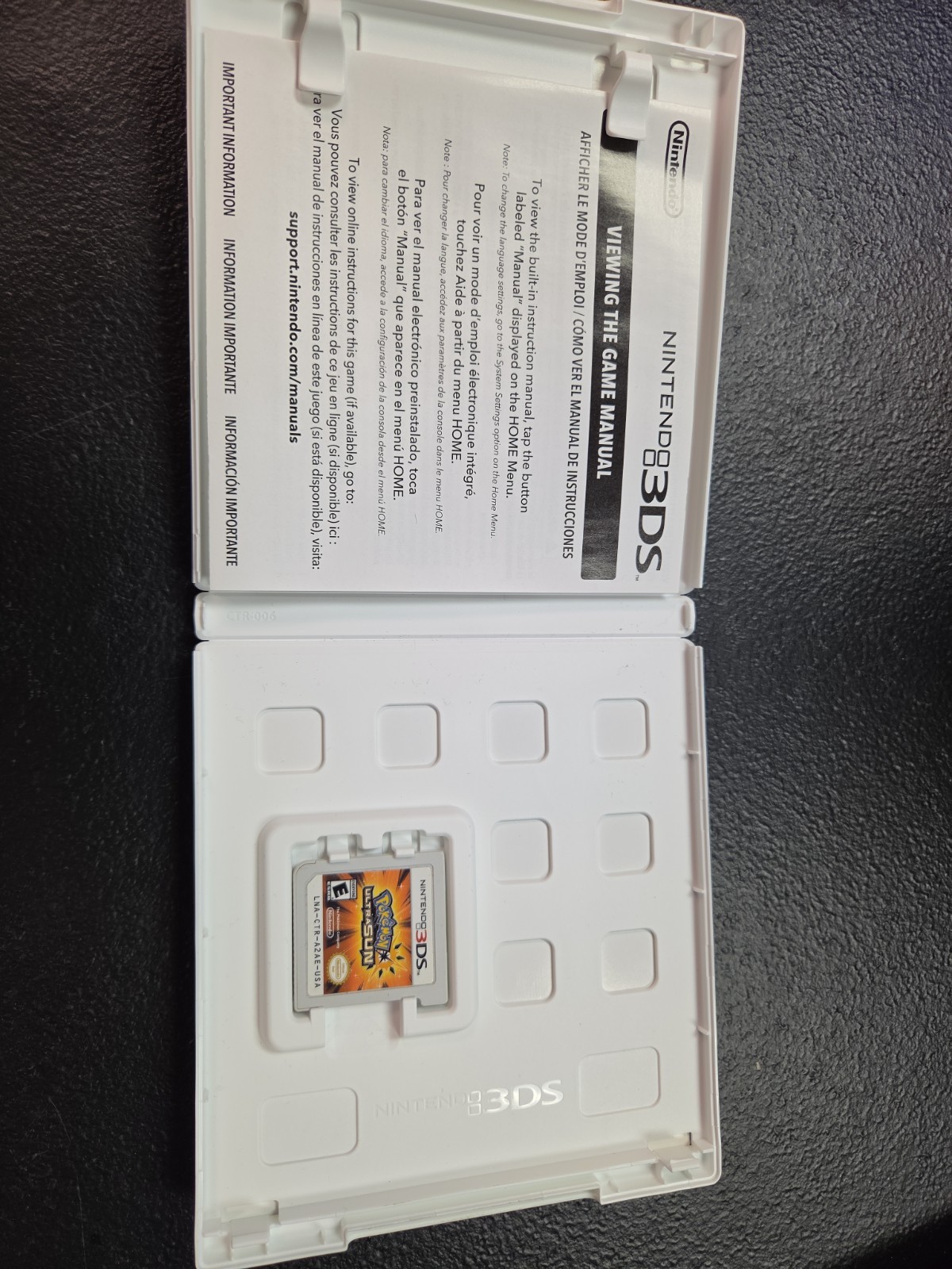 Pokemon Ultra Sun Nintendo 3ds