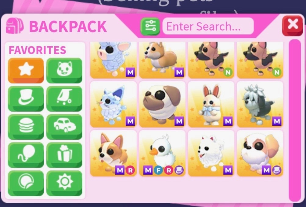 adopt me inventory for sale