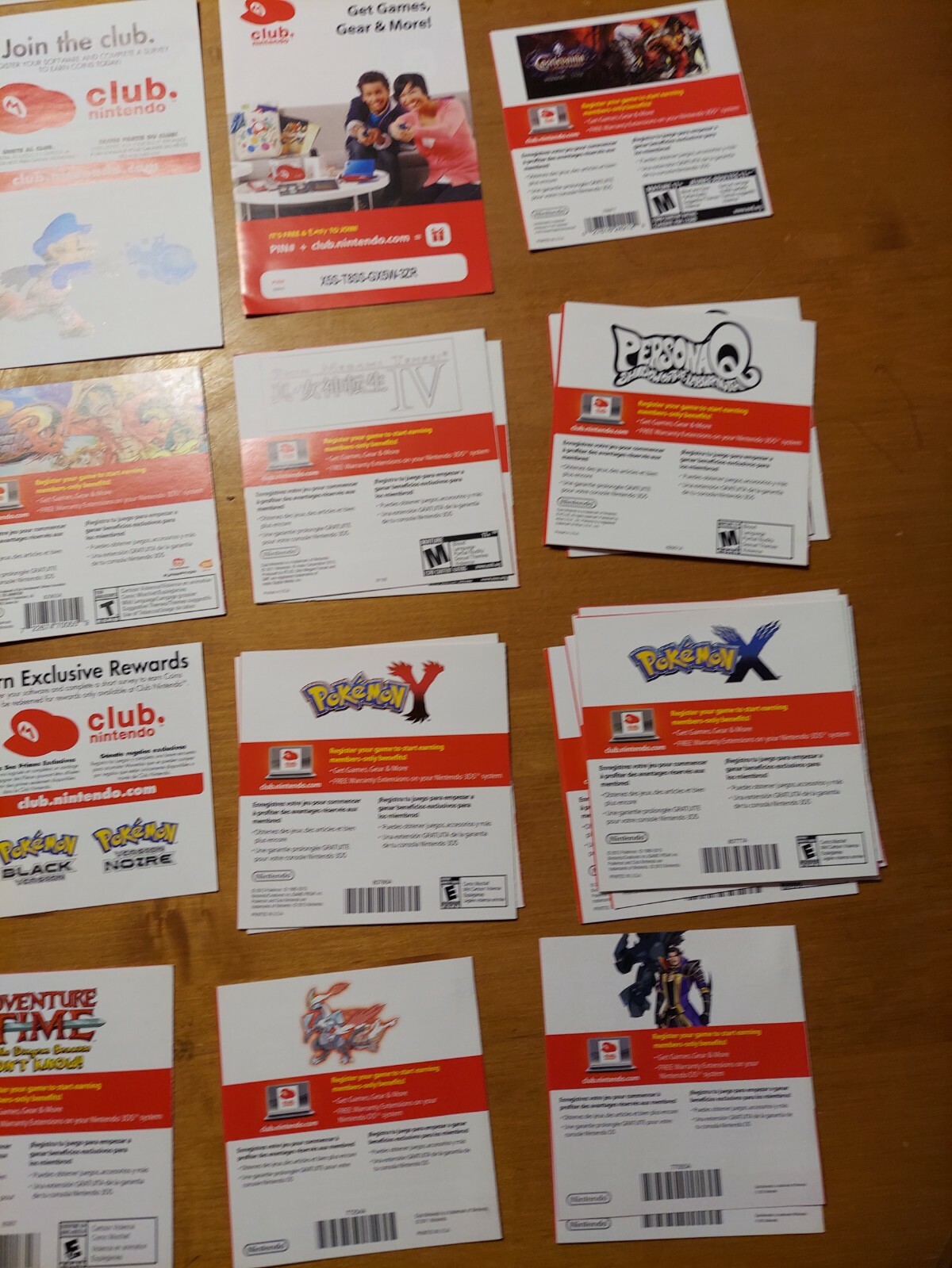 LOT OF 92 Wii Wii U 3DS Club Nintendo Video Game Inserts + Bonuses EXPIRED READ