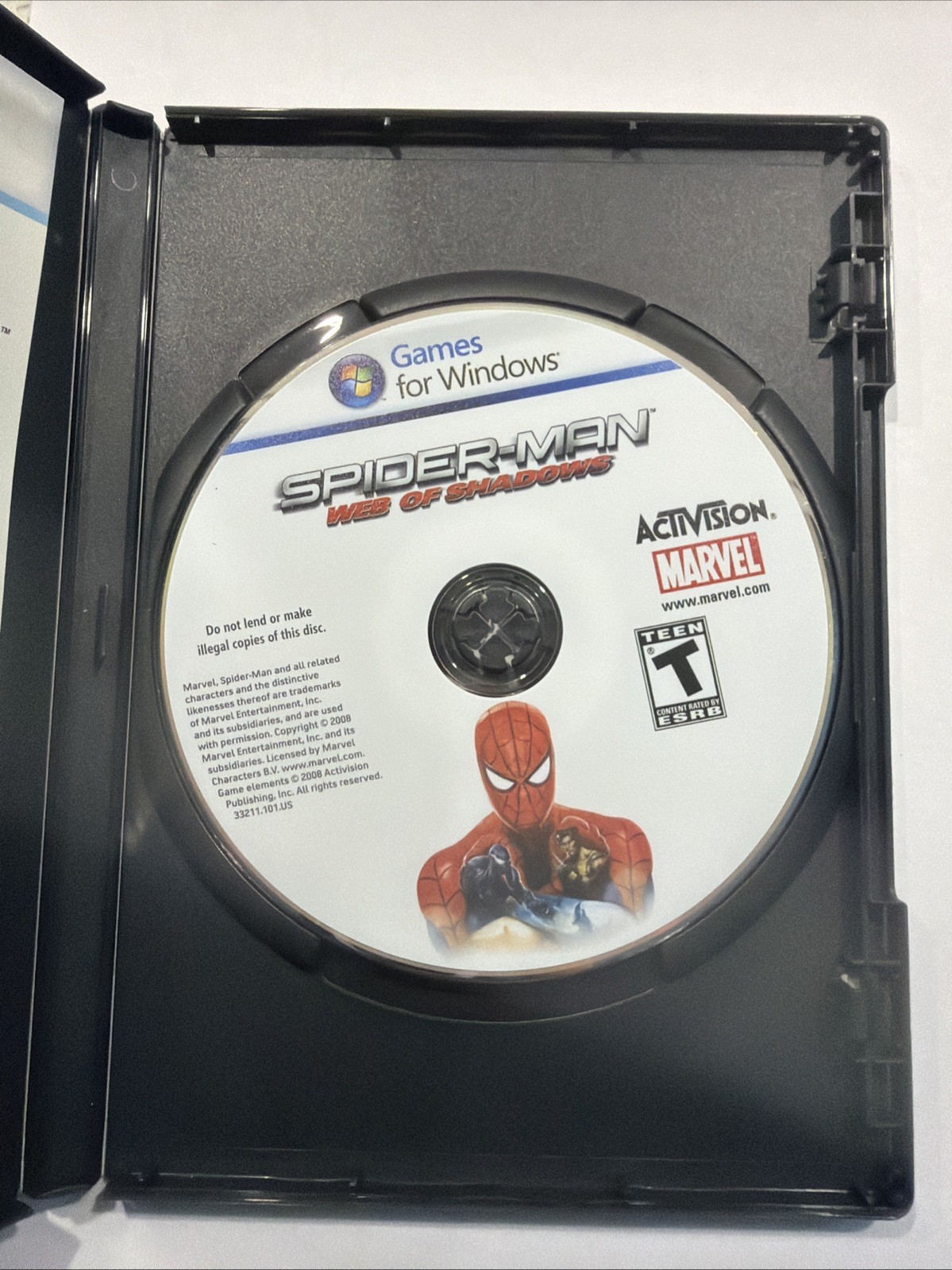 SPIDER-MAN: Web of Shadows – PC for Windows 2008 – CIB w/ Manual