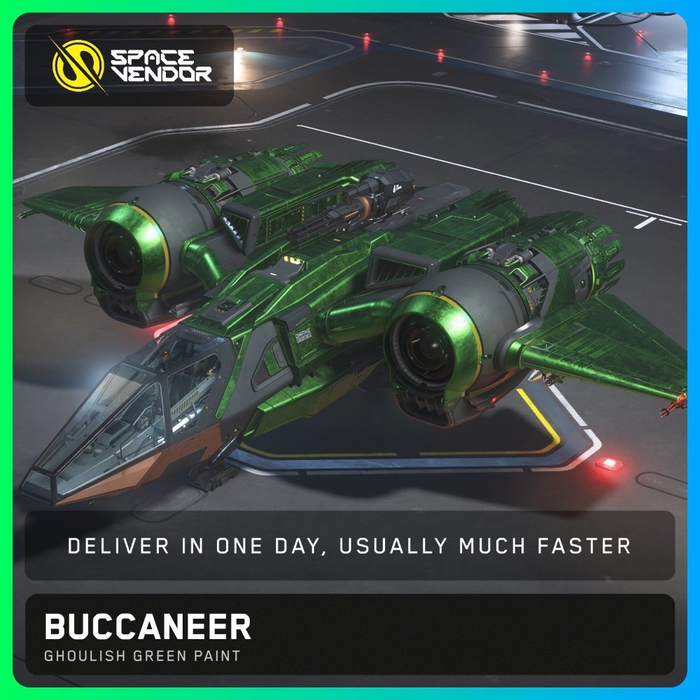 Star Citizen – Buccaneer – Ghoulish Green Paint – Space Vendor