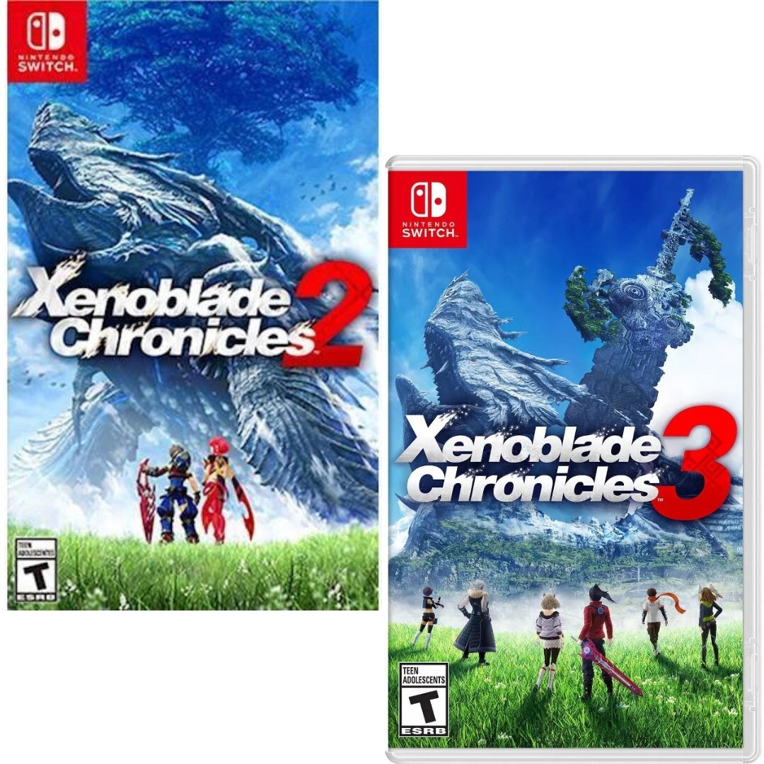 Xenoblade Chronicles 2 + 3 Switch Brand New Game Bundle (2017 Action RPG)