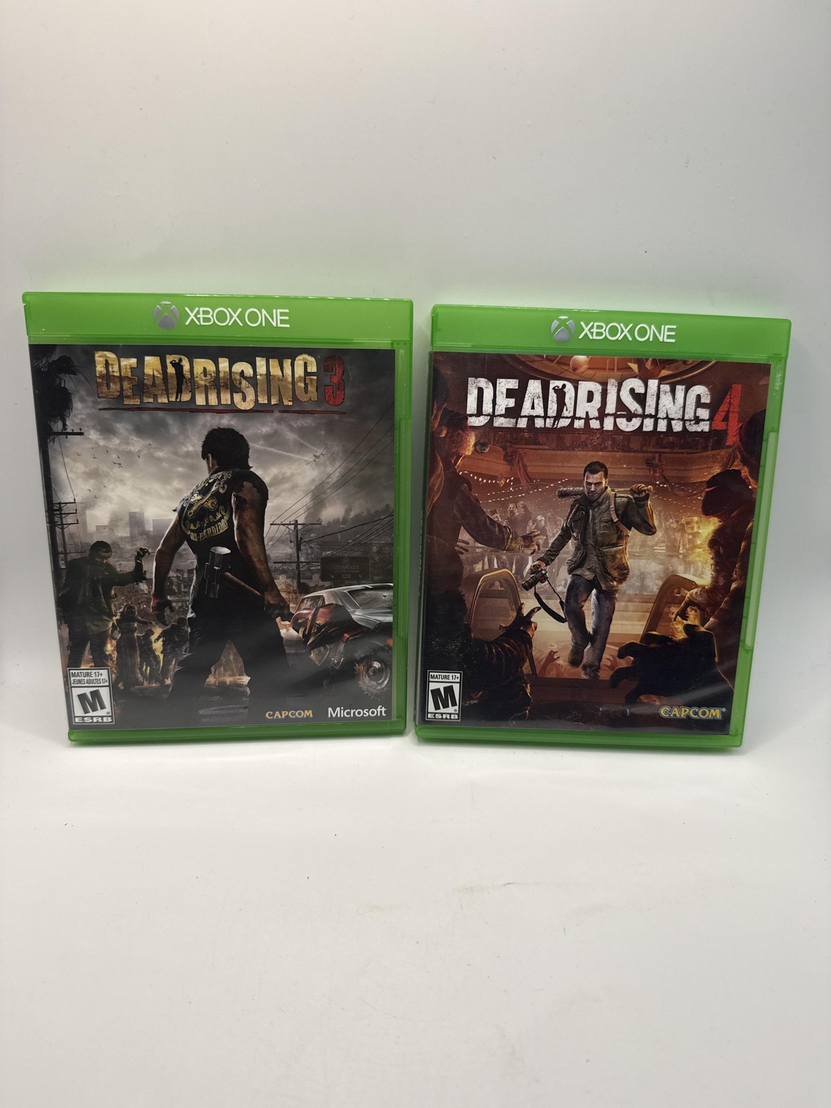 Dead Rising 3 & 4 Microsoft Xbox One Game Lot M Mature Capcom Zombie Horror
