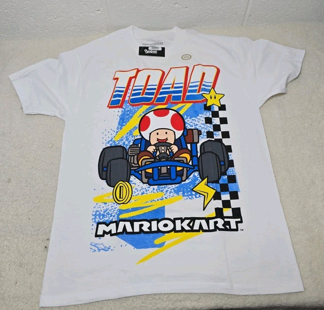 Nintendo Mario Kart Toad Mushroom Hybrid Apparel T-SHIRT Medium (MKART)