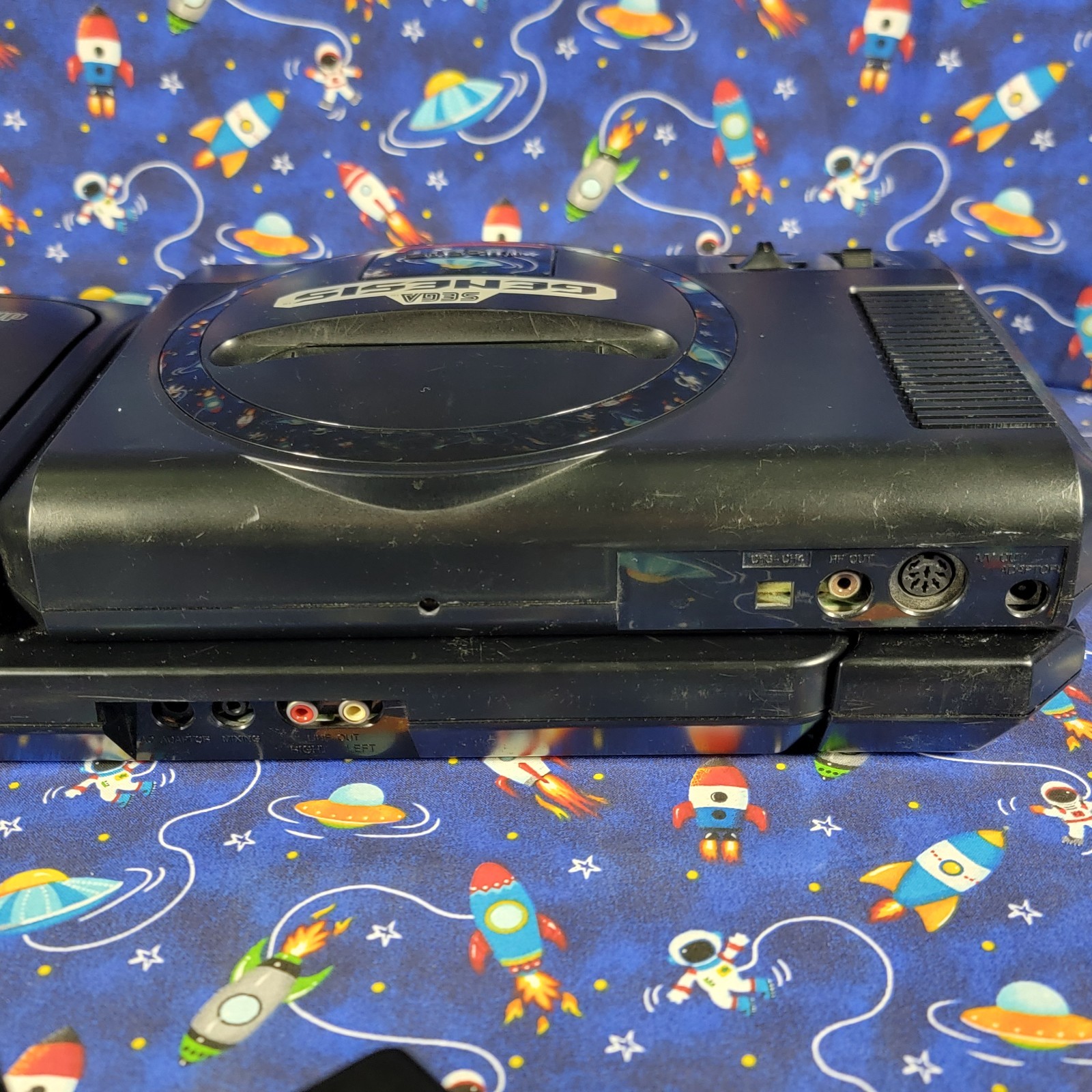 Vintage Sega CD Console With Sega Genesis Controller & Accessories *READ*