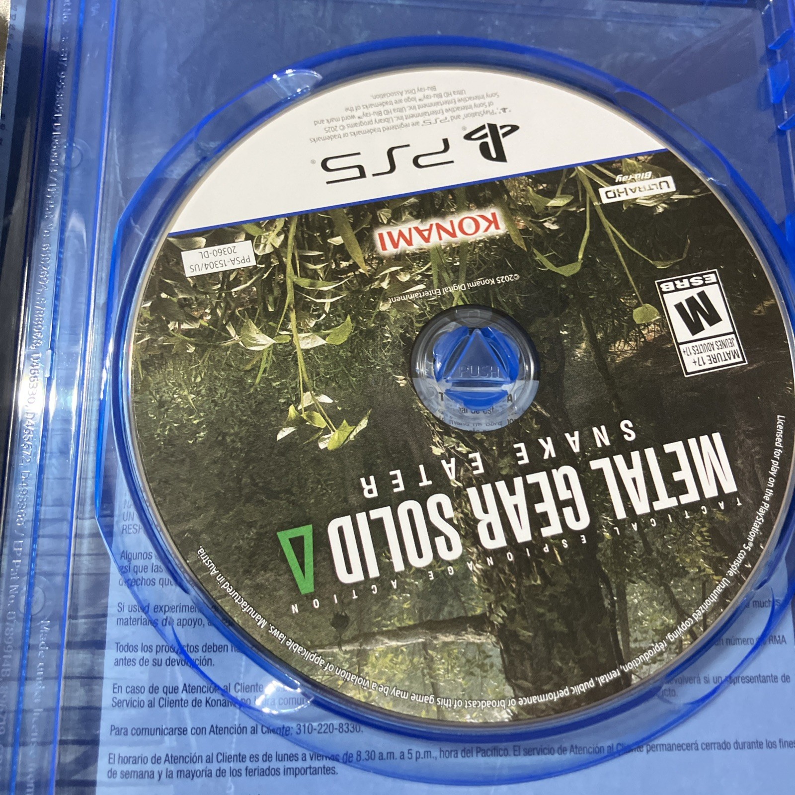 USED Metal Gear Solid Delta: Snake Eater PLAYSTATION 5 PS5 W/WORKING DLC