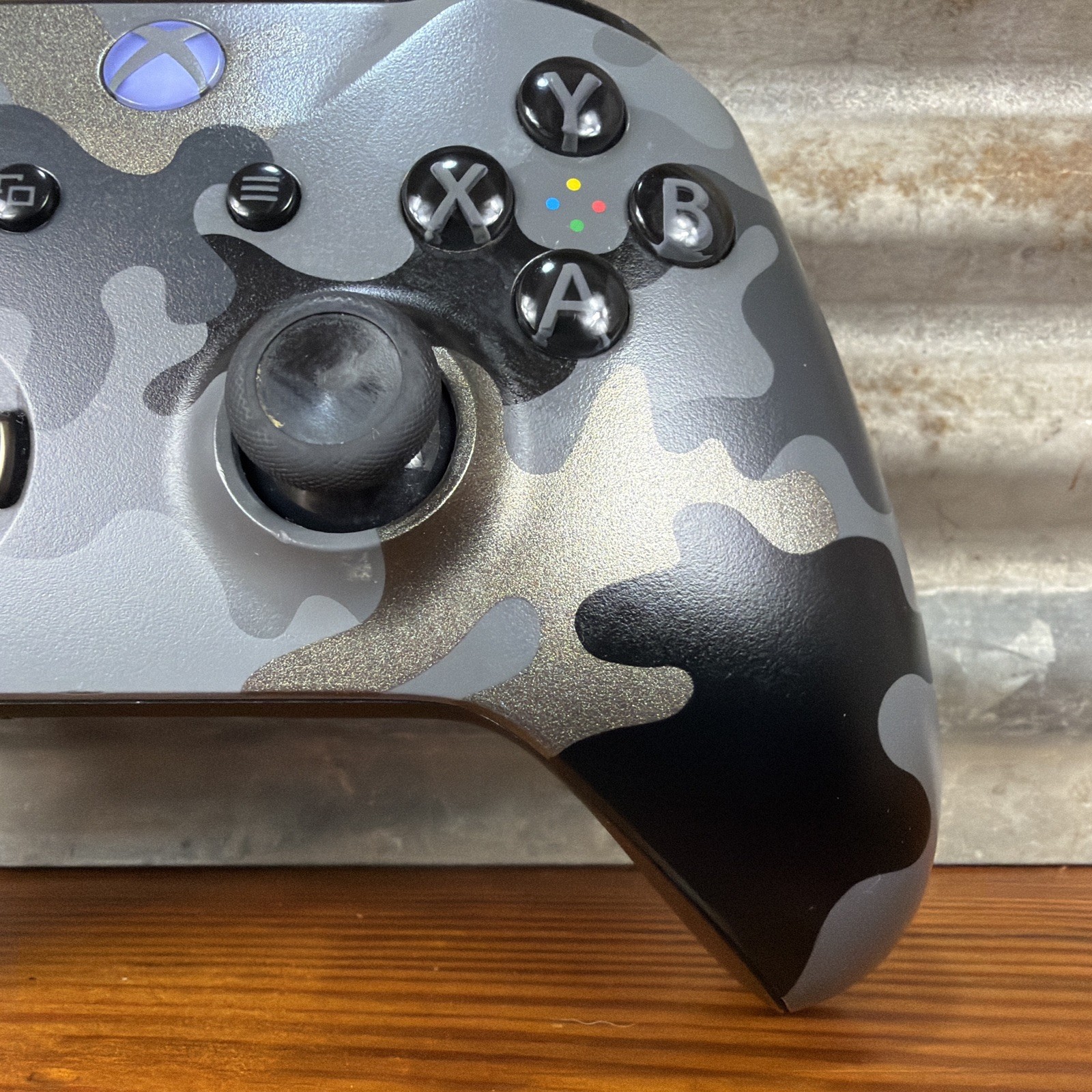 Microsoft Xbox One Controller Black & Grey Camo Night Ops Wireless Controller