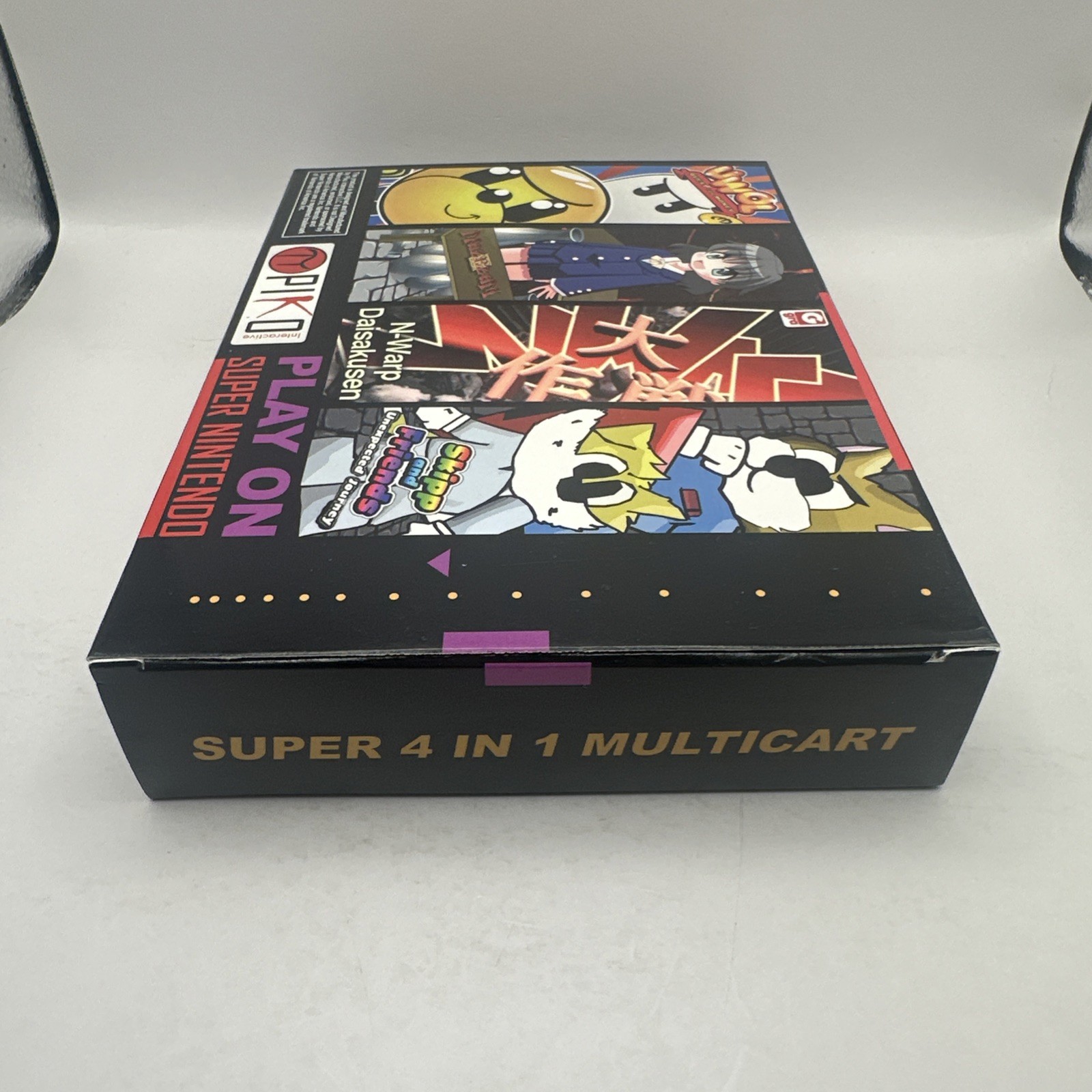 Super 4 in 1 Multicart Nintendo SNES Piko Interactive Near Mint Item Play On