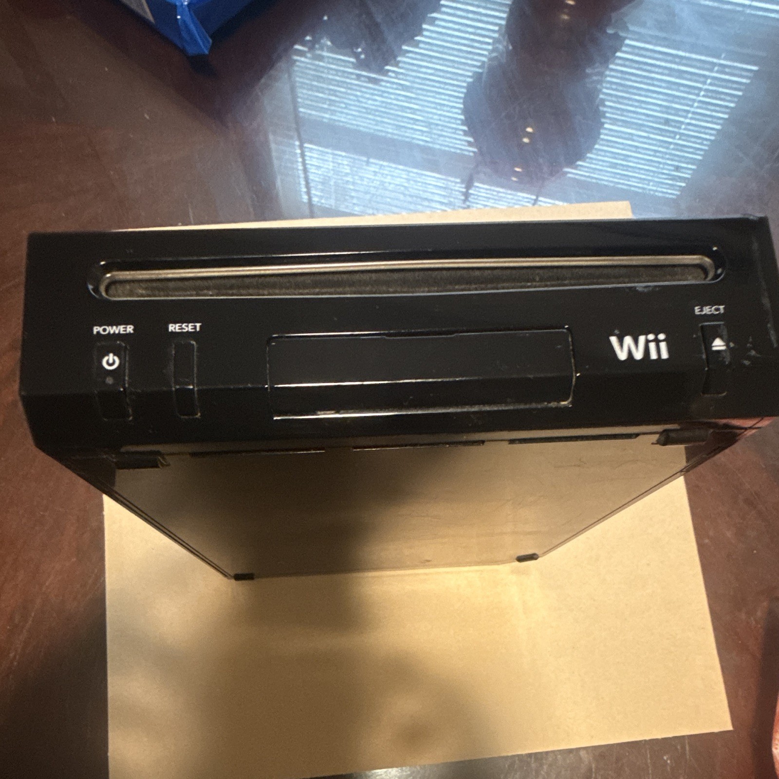 Nintendo Wii RVL-101(USA) Black Console NTSC-U/C 480p w/ Cables & Sensor Bar