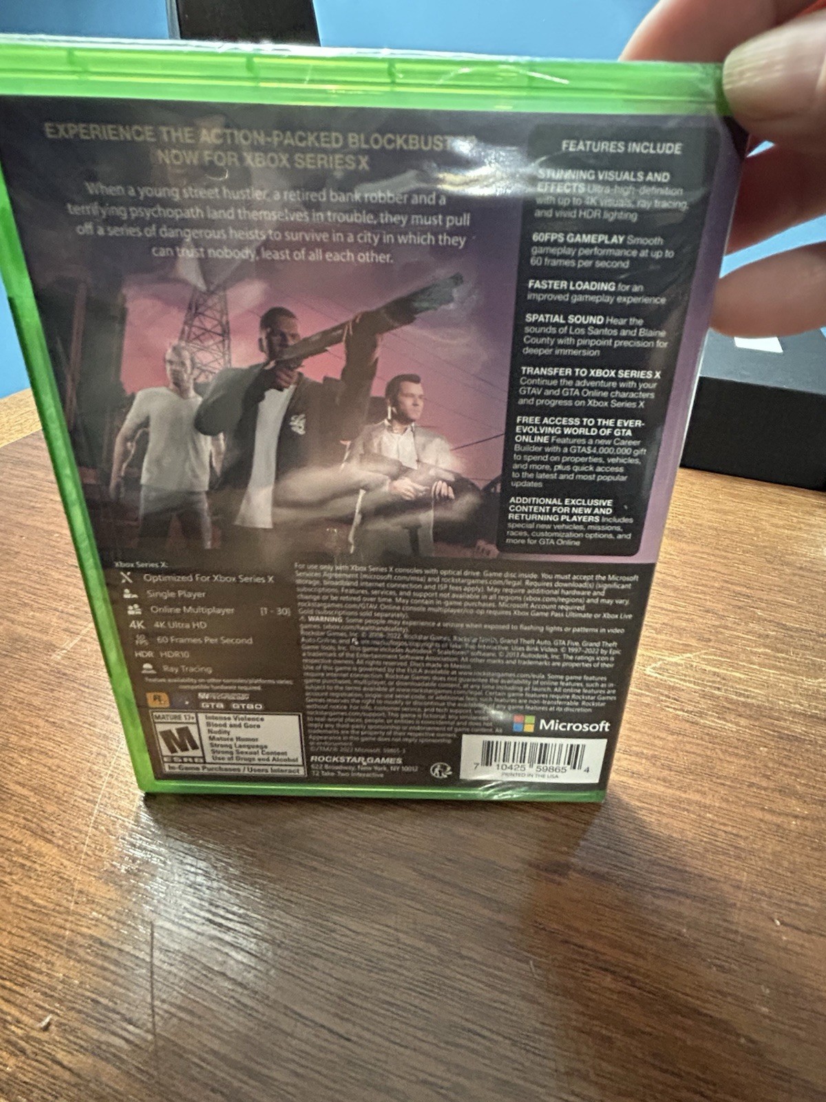Grand Theft Auto V Standard Edition for Xbox Series x Brand New Factory Sealed