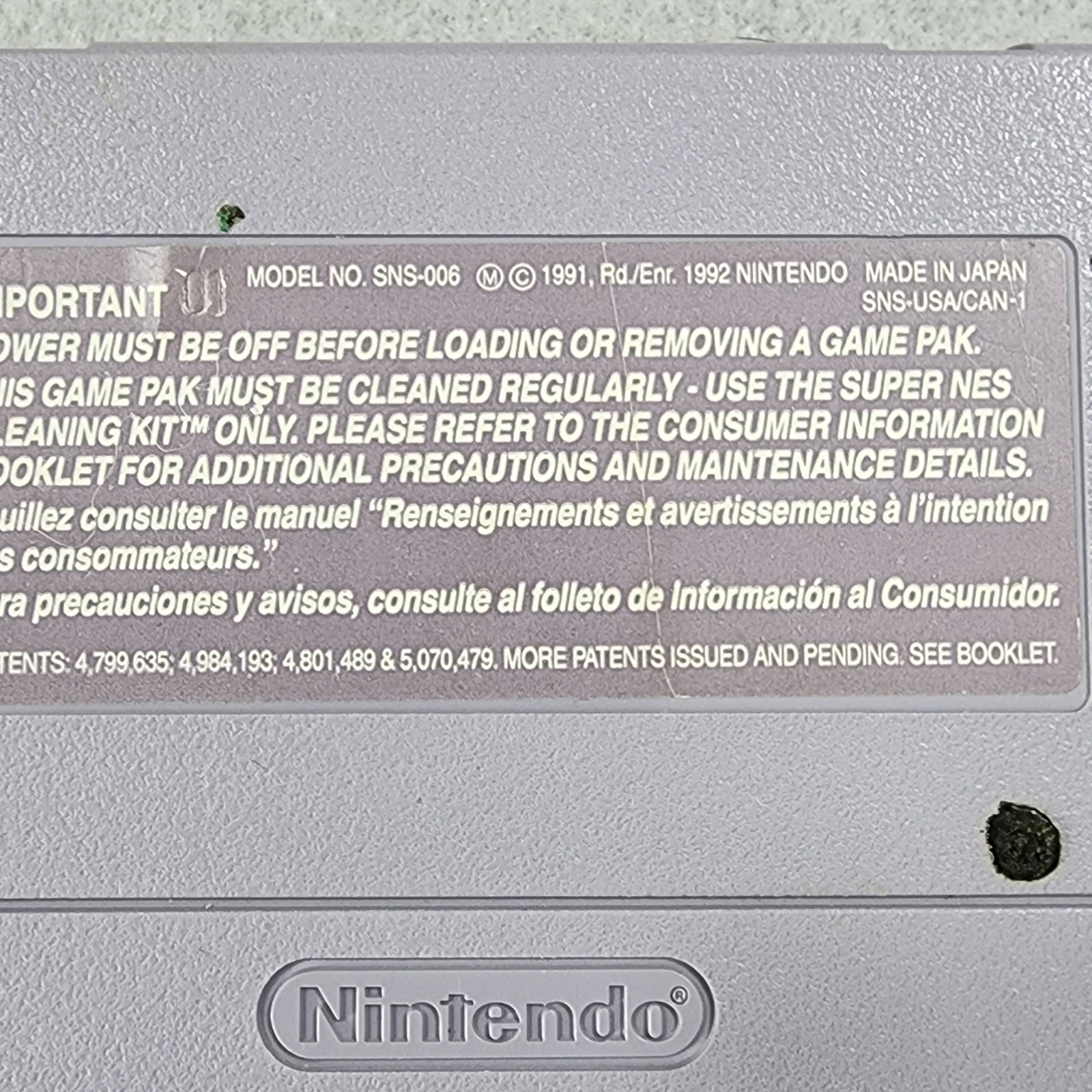 Dennis the Menace Super Nintendo (SNES 1991) Video Game Cartridge Only- Untested