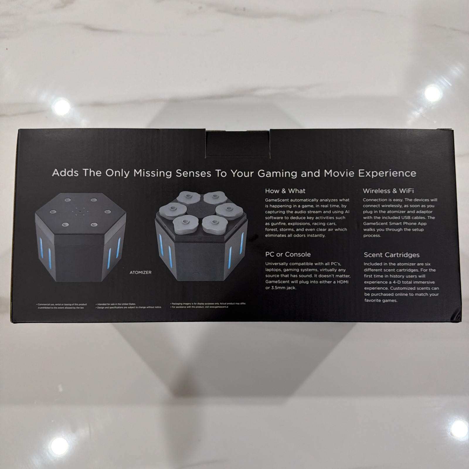 GameScent Automated Console Atomizer Automatically Releases Scents w/Game Events