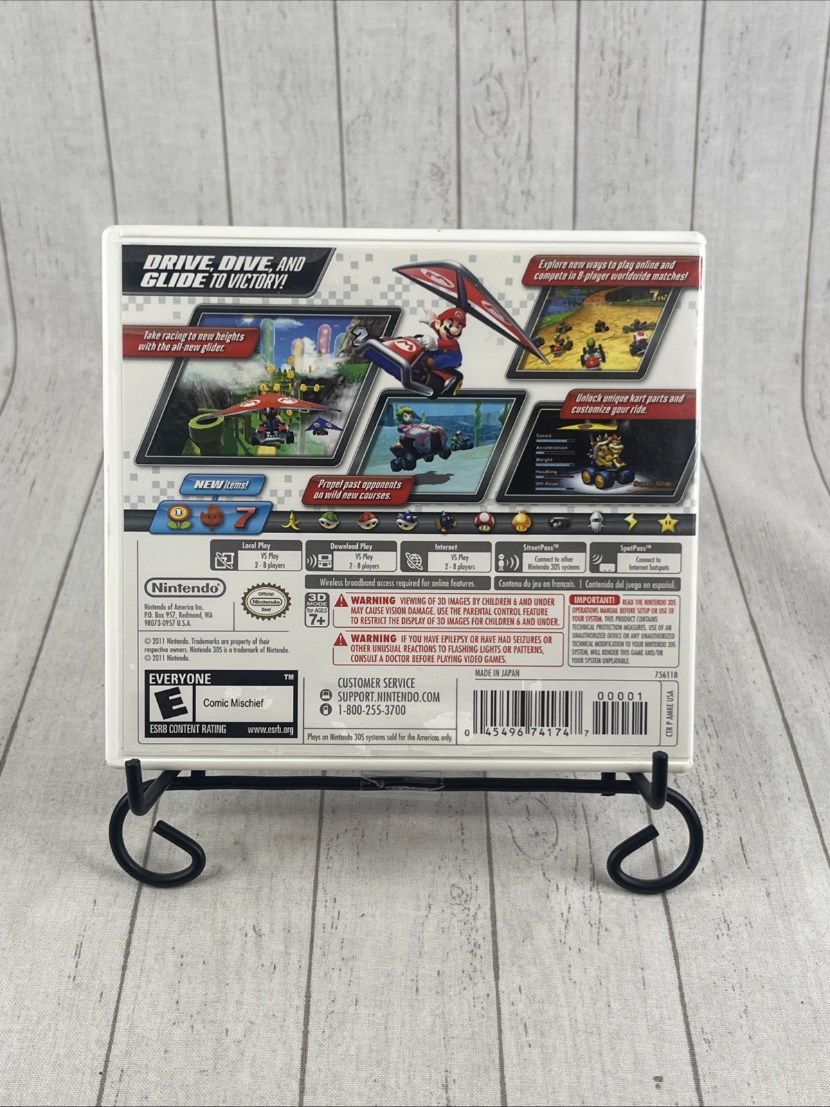 Mario Kart 7 (Nintendo 3DS, 2011) With Inserts READ