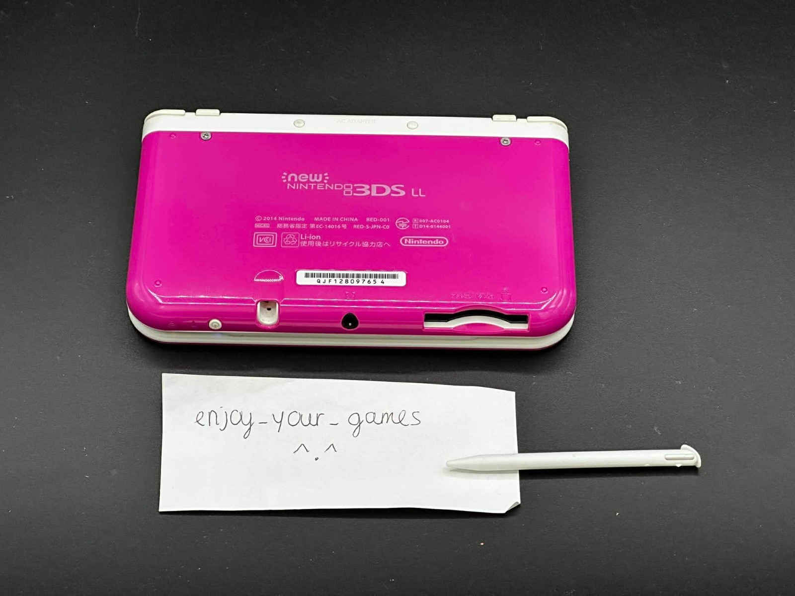 Nintendo New 3DS XL LL Pink White | English | Charger | USA Seller-SHIP IN 1-DAY