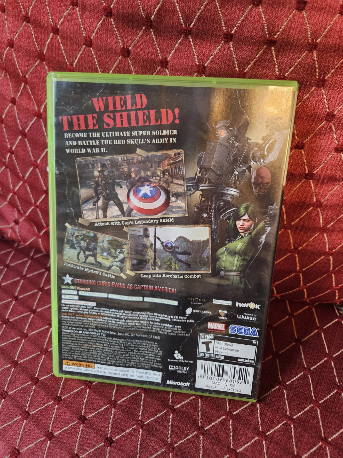 Captain America: Super Soldier – Microsoft Xbox 360, USA Version, Rare