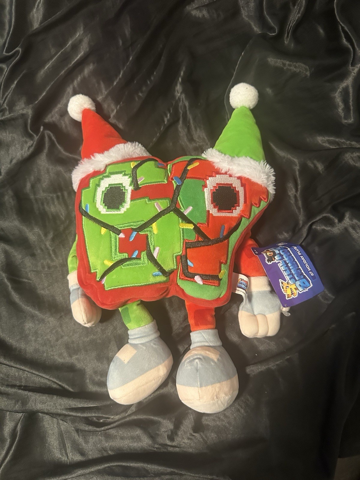Official Steal A Brainrot 67 Holiday Plush With Festive 67 In Game Character