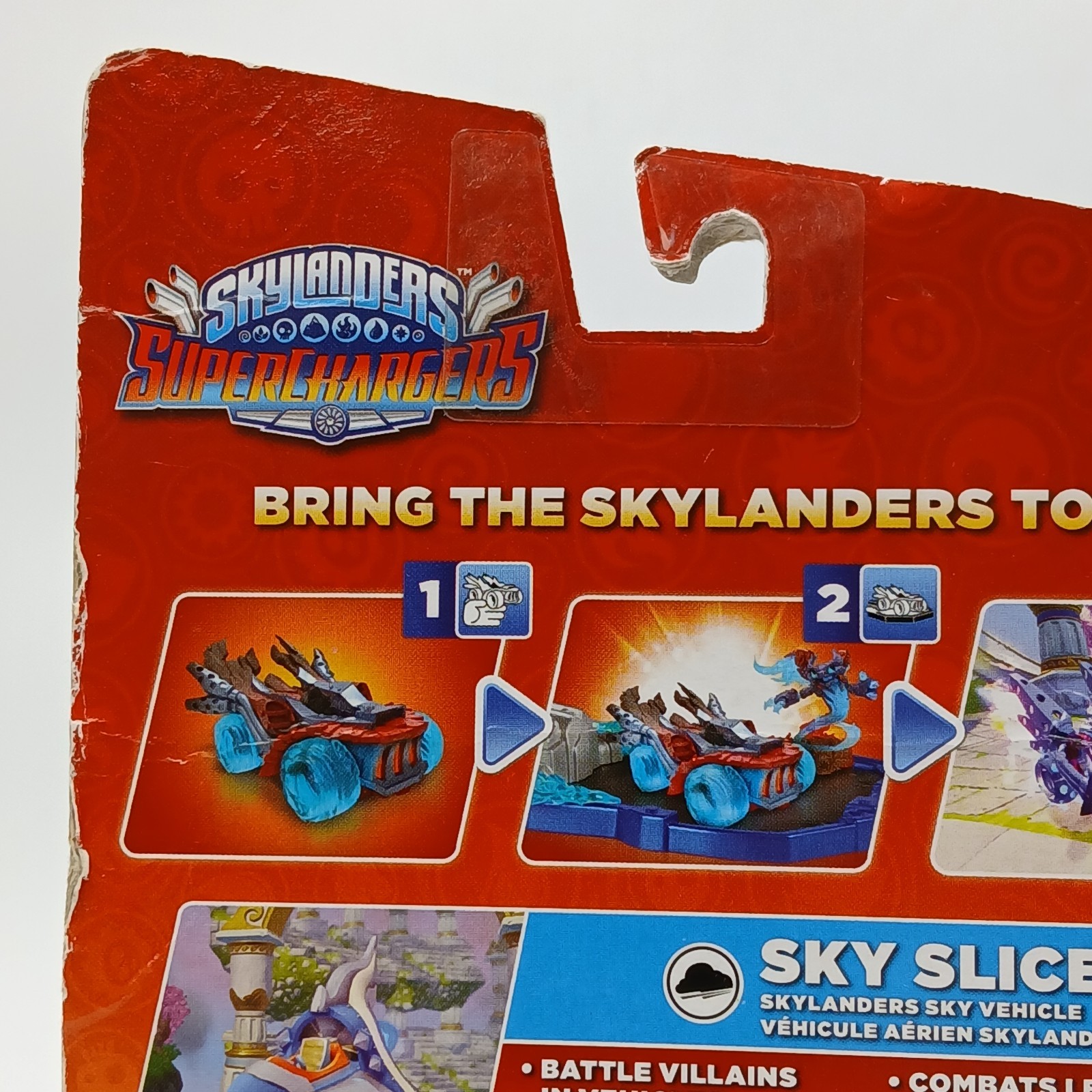 Skylanders Super Chargers Sky Slicer Sky Vehicle Air Element NOS BOX FLAWS READ