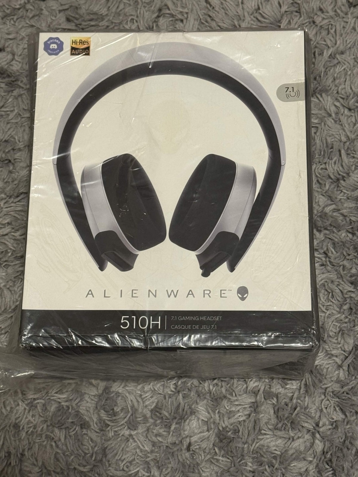 Alienware Ear-Cup (Over the Ear) 7.1 PC Gaming Headset Gray – AW510H