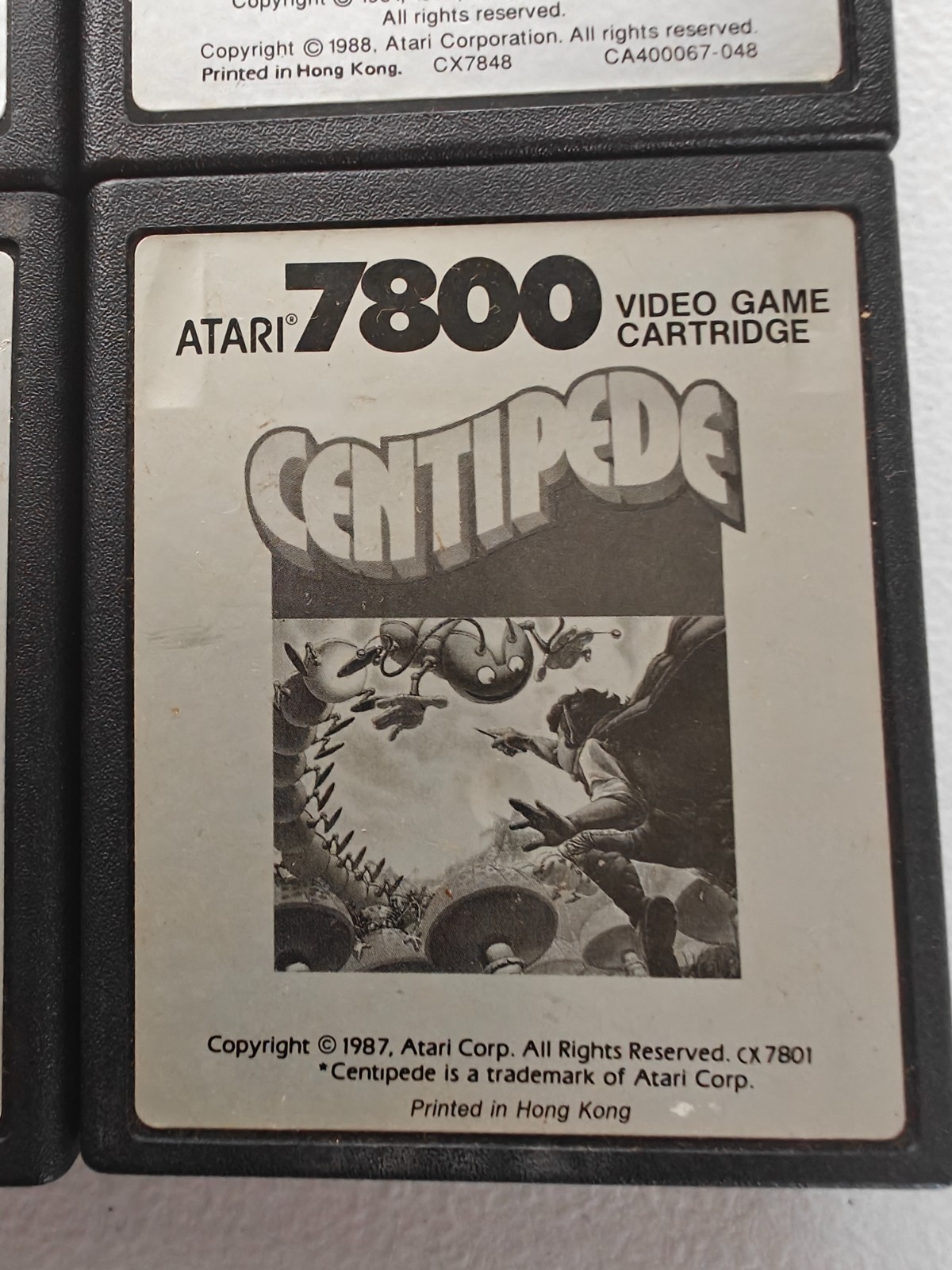 Atari 7800 ProSystem Lot of 10 Game Cartridges: Donkey Kong, Galaga, Fight Night