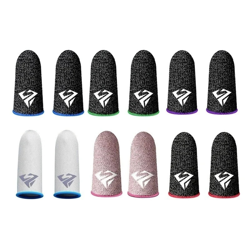 2Pcs Gaming Finger Sleeves Anti-Sweat Thumb Cover for Mobile Games High quality.