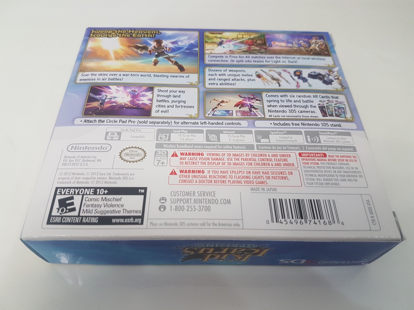 Kid Icarus: Uprising [3DS] [Nintendo 3DS] [2012] [Brand New Factory Sealed!]