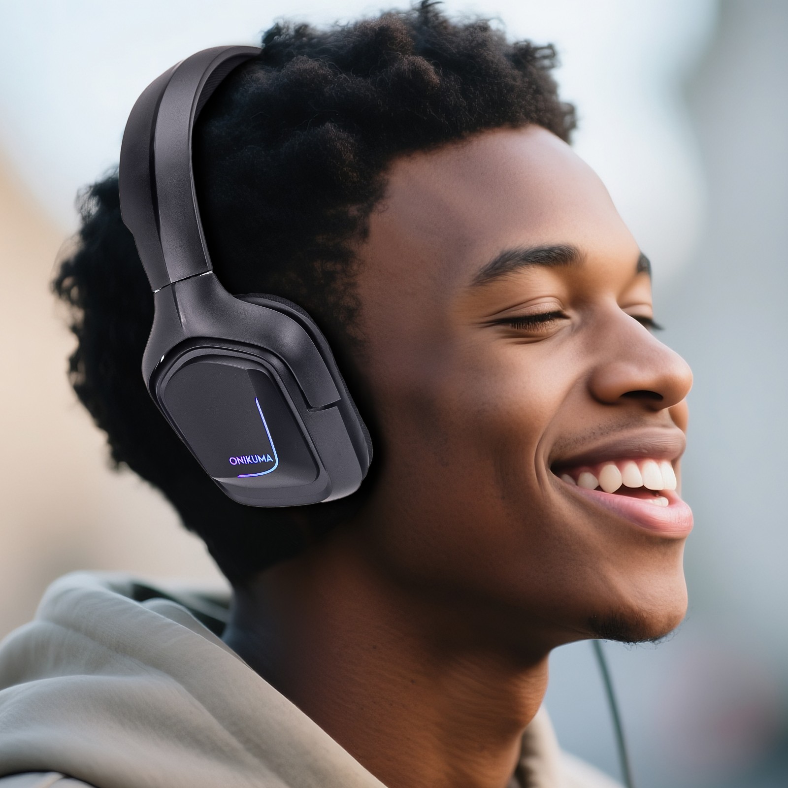 Gaming Headset Headphone w/ Noise Cancelling Mic for FPS RGB Linght 3.5mm jack