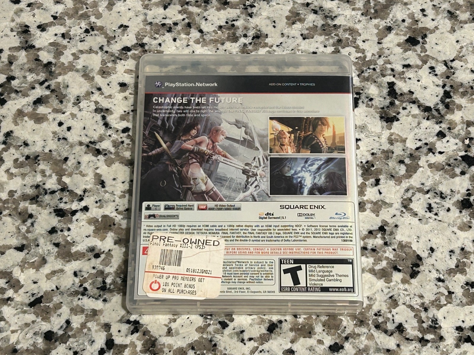 Final Fantasy XIII-2 (Sony PlayStation 3, 2012) CIB + Insert Cleaned & Tested