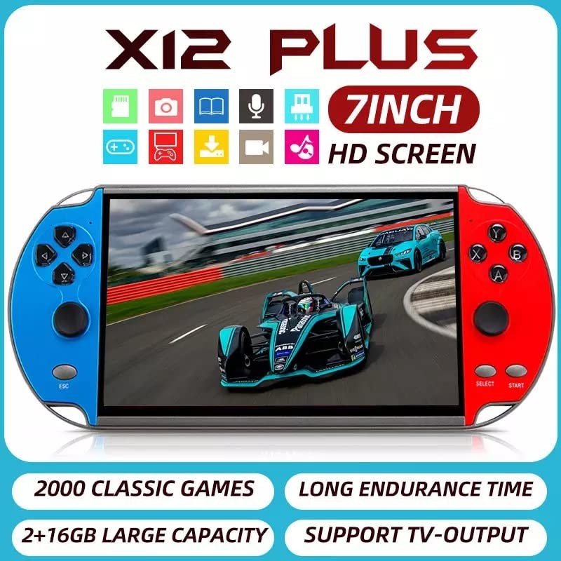 Tcdstar Original Factory 16Gb Retro Handheld Games Player X 12 Plus 10000Games