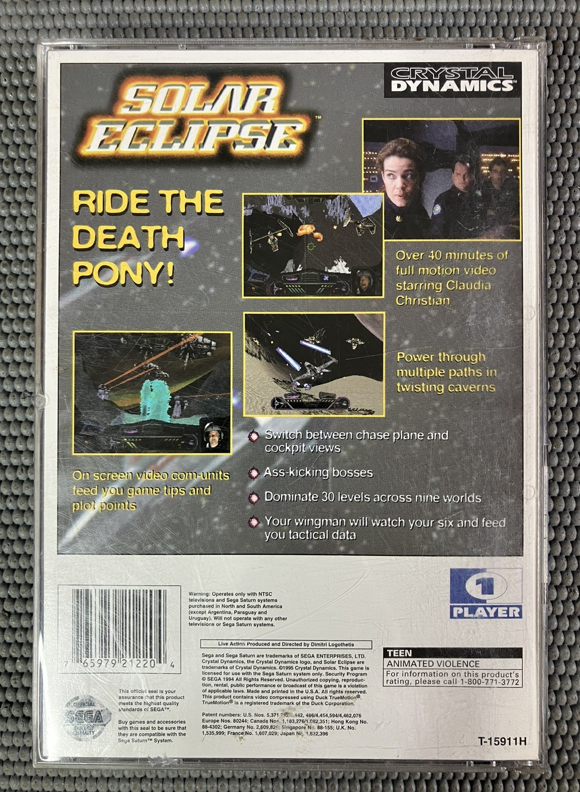 Solar Eclipse for Sega Saturn CIB Complete in Box w/Reg Card – Tested