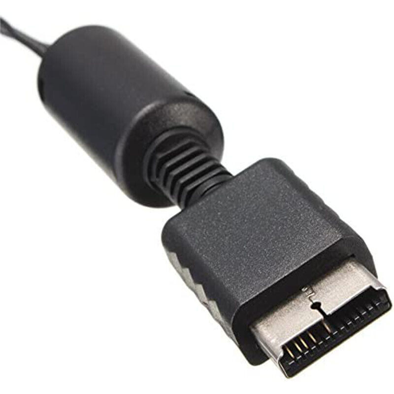 5ft AV to RCA Audio Video Composite Cable Cord for Slim PlayStation PS1 PS2 PS3