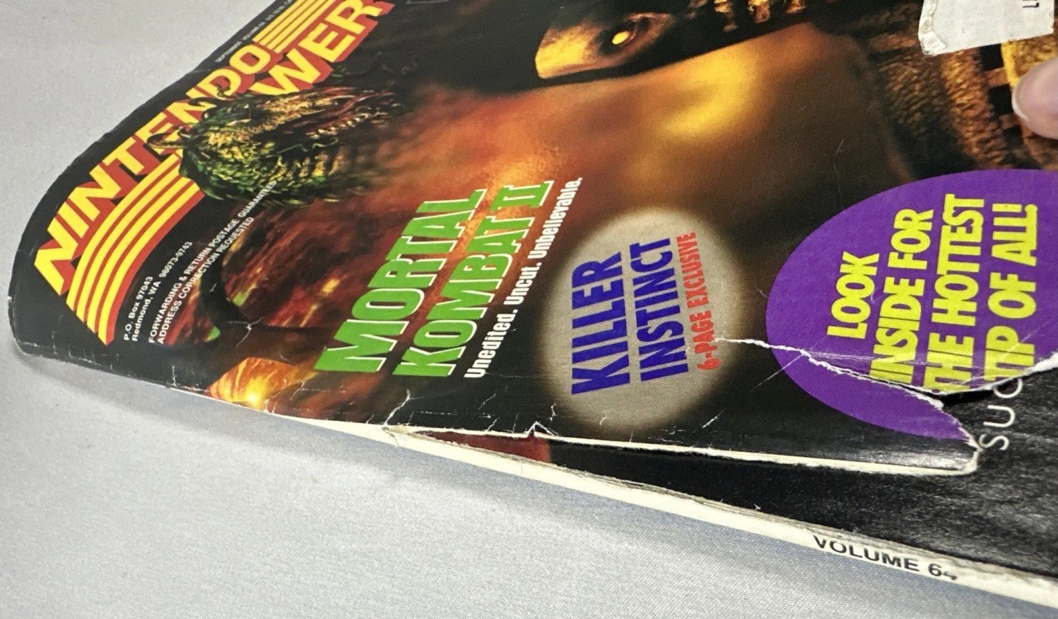 Nintendo Power #64 Mortal Kombat II 2 With Donkey Kong Poster + Cards 1994