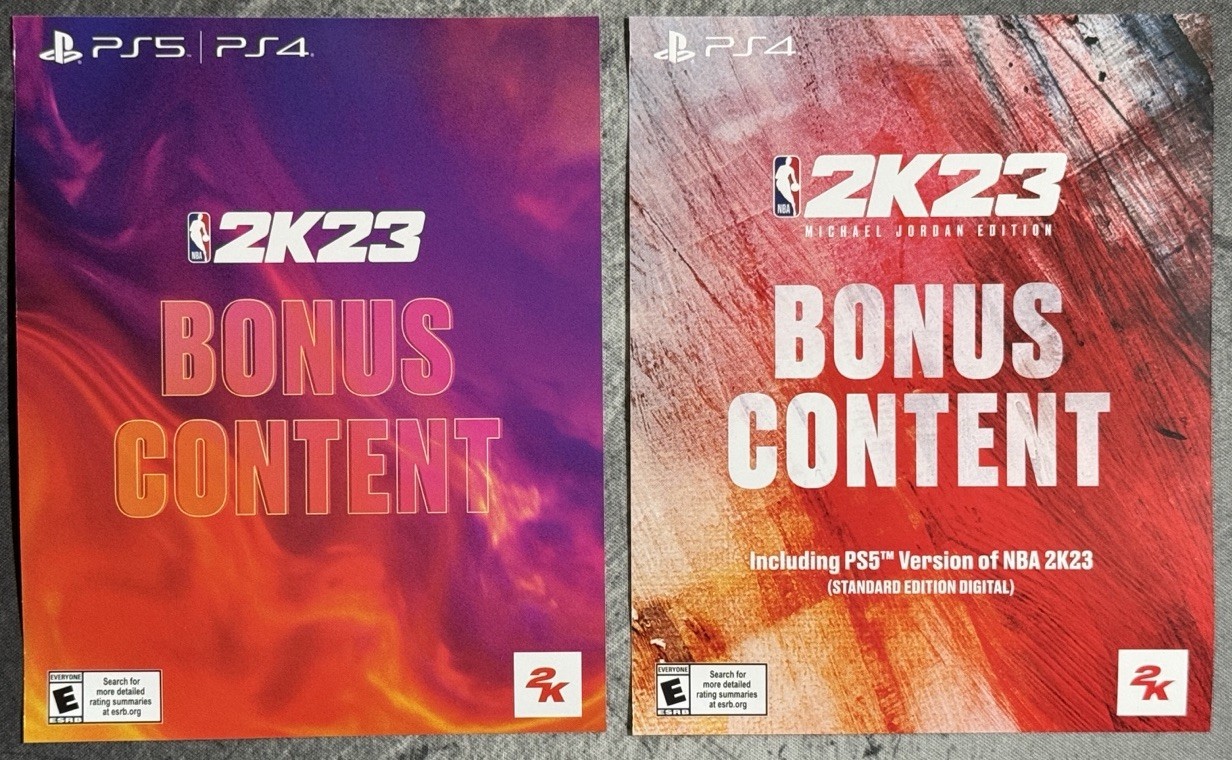 NBA 2K23 Michael Jordan Edition Sony PlayStation 4 Mint 📀 Unused Codes – Tested