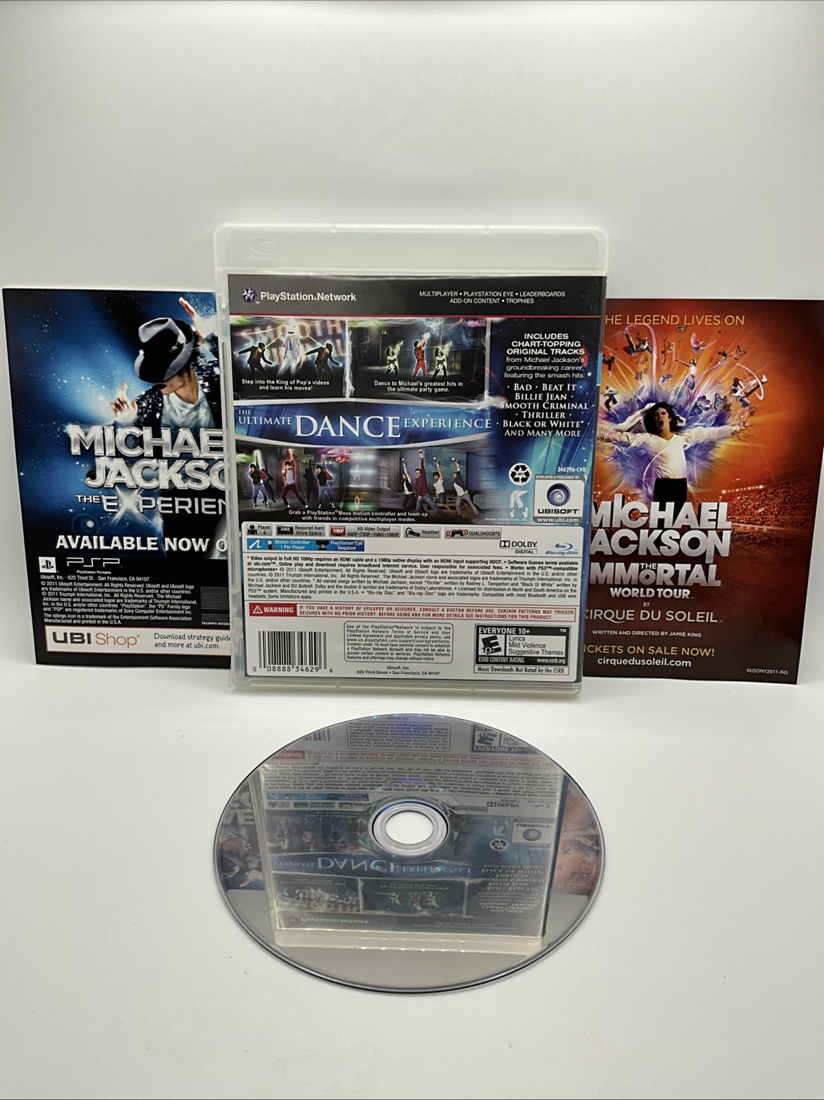 Michael Jackson: The Experience PS3 (PlayStation 3, 2011) Complete
