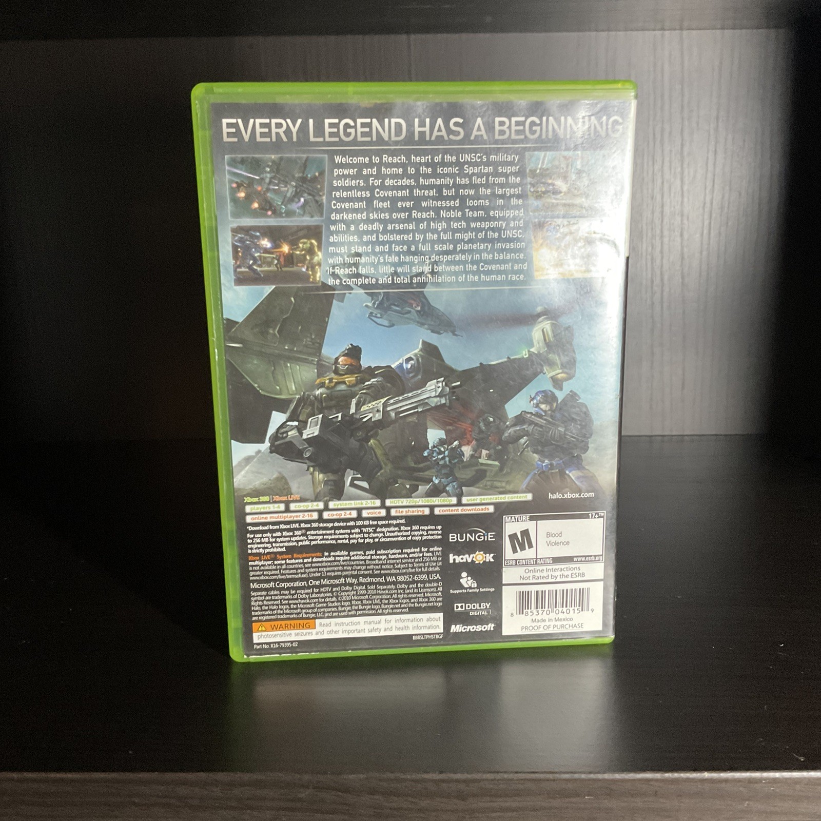 Halo Reach – Microsoft Xbox 360 Complete In Box CIB