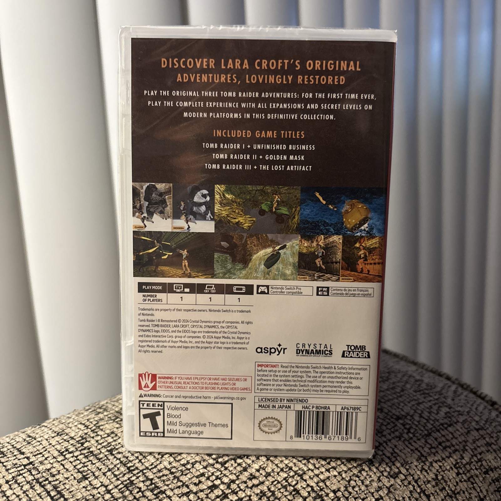 Tomb Raider I-II-III Remastered – Nintendo Switch – NEW/SEALED FREE US SHIPPING