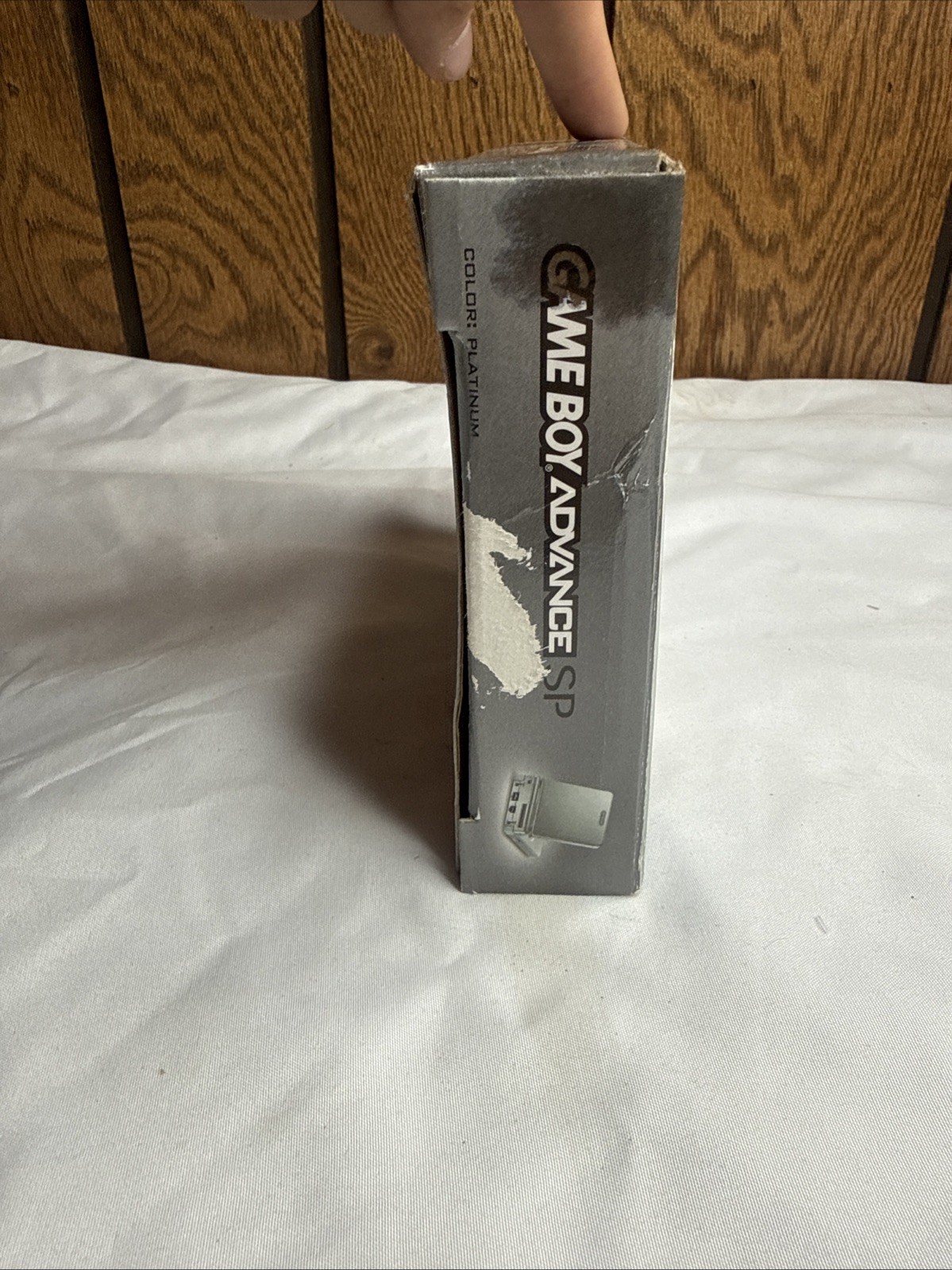 Platinum Silver Nintendo Game Boy Advance SP Box ONLY Rare “Unfortunate Events”