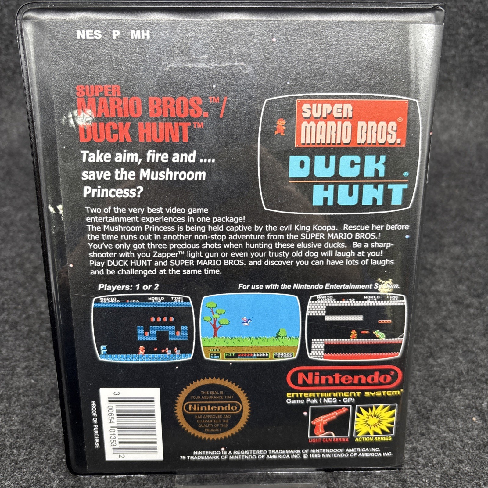 Super Mario Bros Duck Hunt Nintendo (NES) – Clamshell Case Great Condition