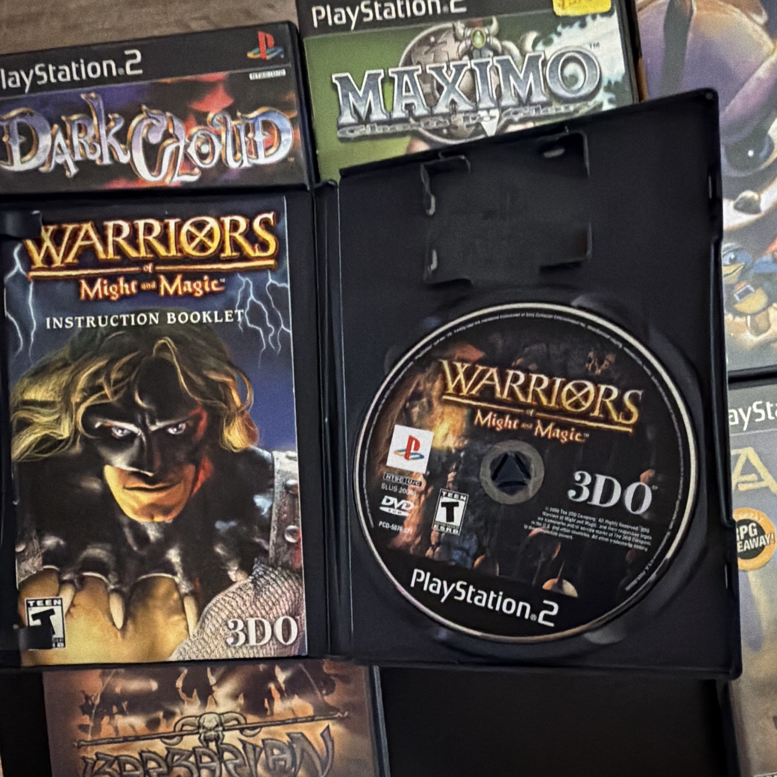 PlayStation PS2 Game Lot w/ Manuals: Dark Cloud Maximo Spyro A Hero’s Tail