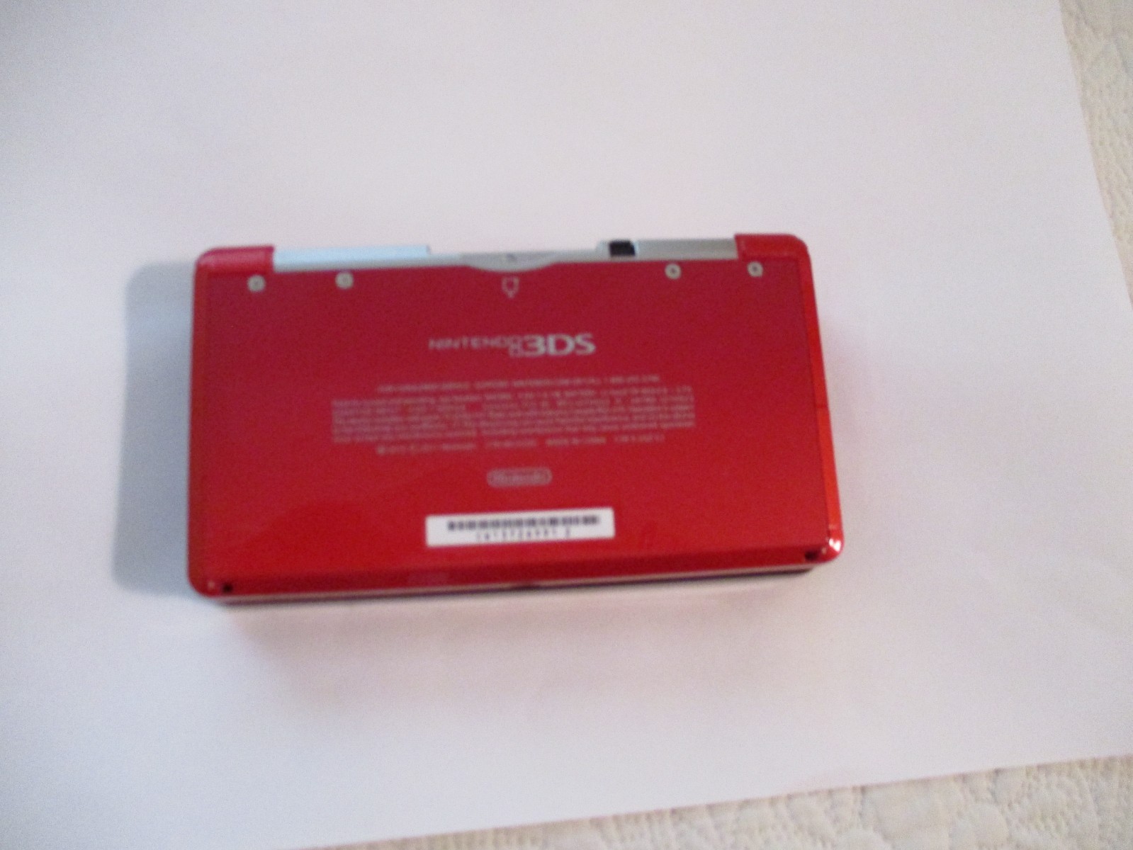Nintendo 3DS Red CTR-001 Handheld Console w/ Charger/Cradle/2GB SD Card – Tested