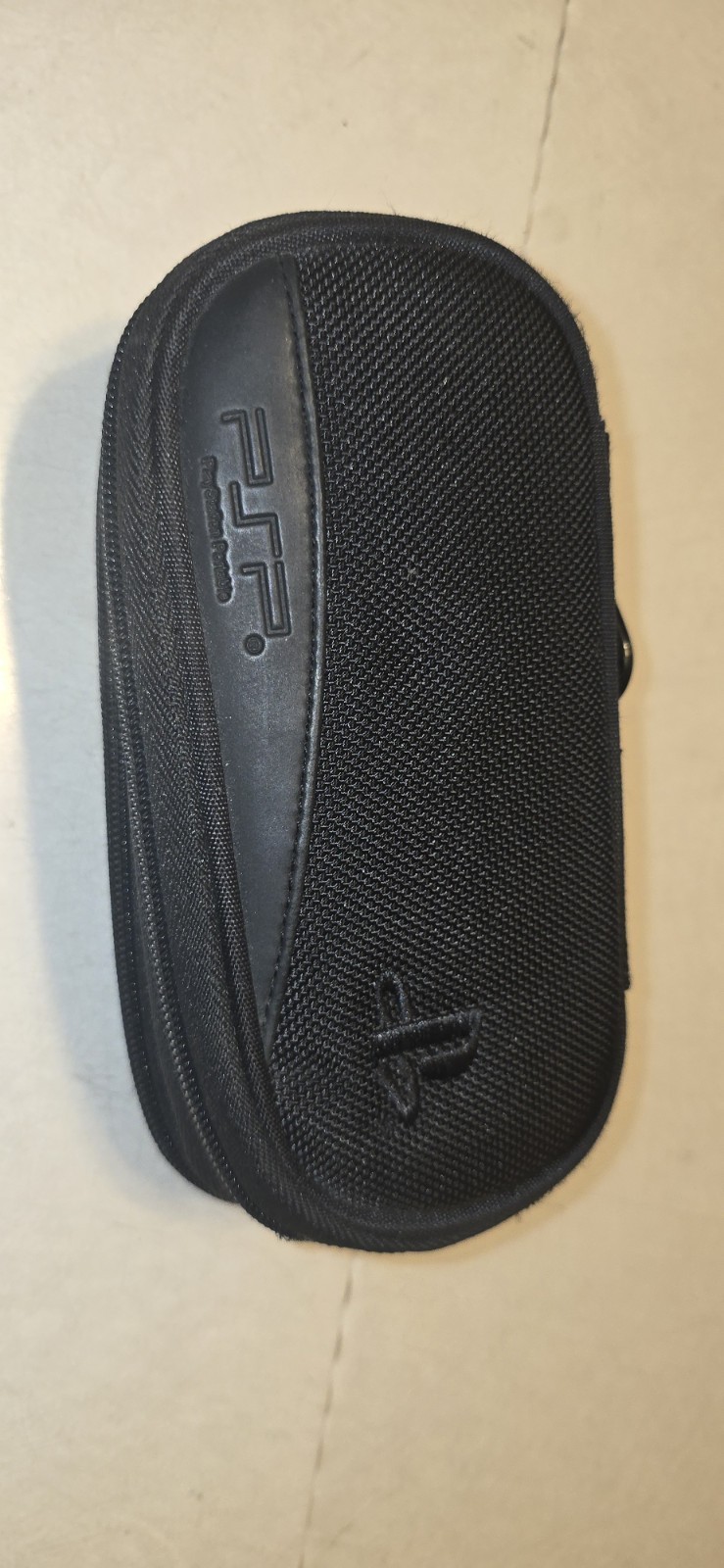 PSP Black Nylon Zippered Padded Carrying Case for Sony PSP Console