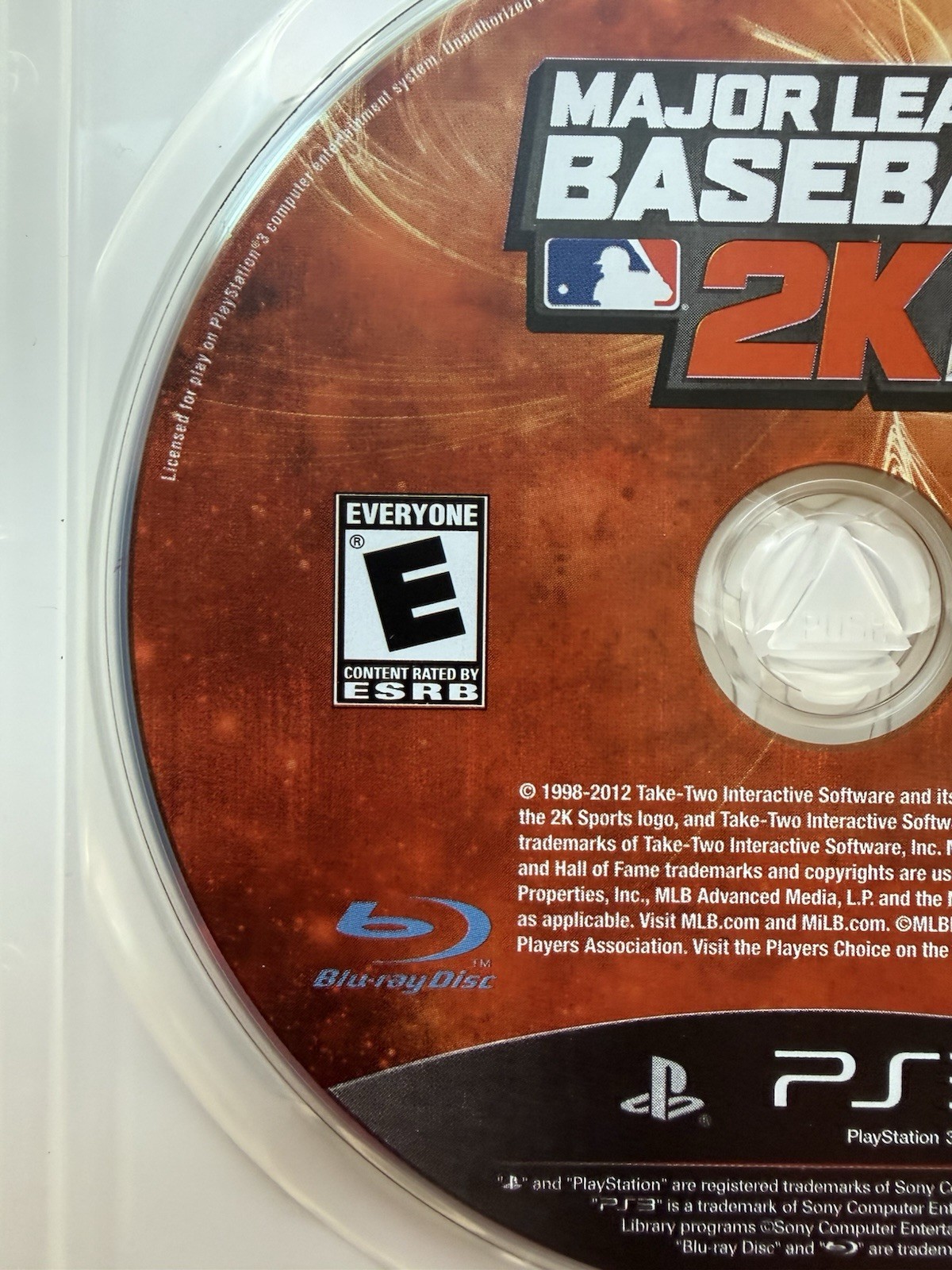Major League Baseball 2K12 (Sony PlayStation 3, 2012) Video Game, CIB