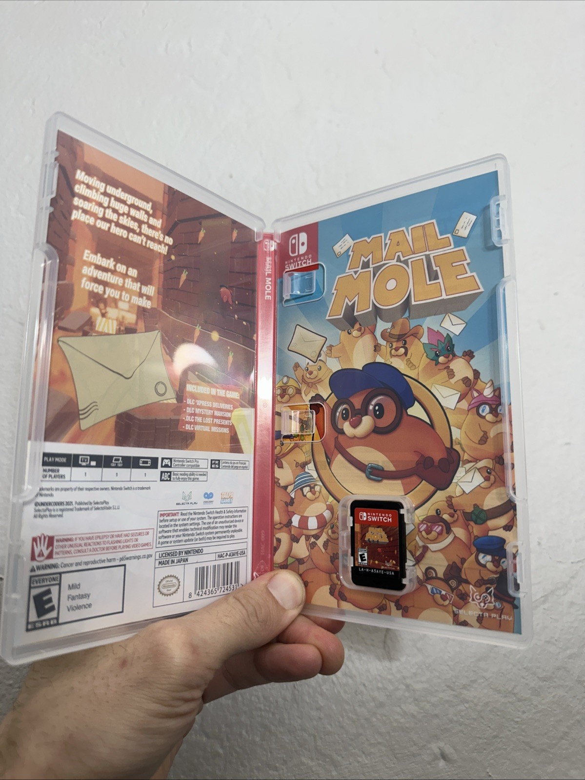 Mail Mole – Nintendo Switch 3D Platformer Game ESRB CIB Complete
