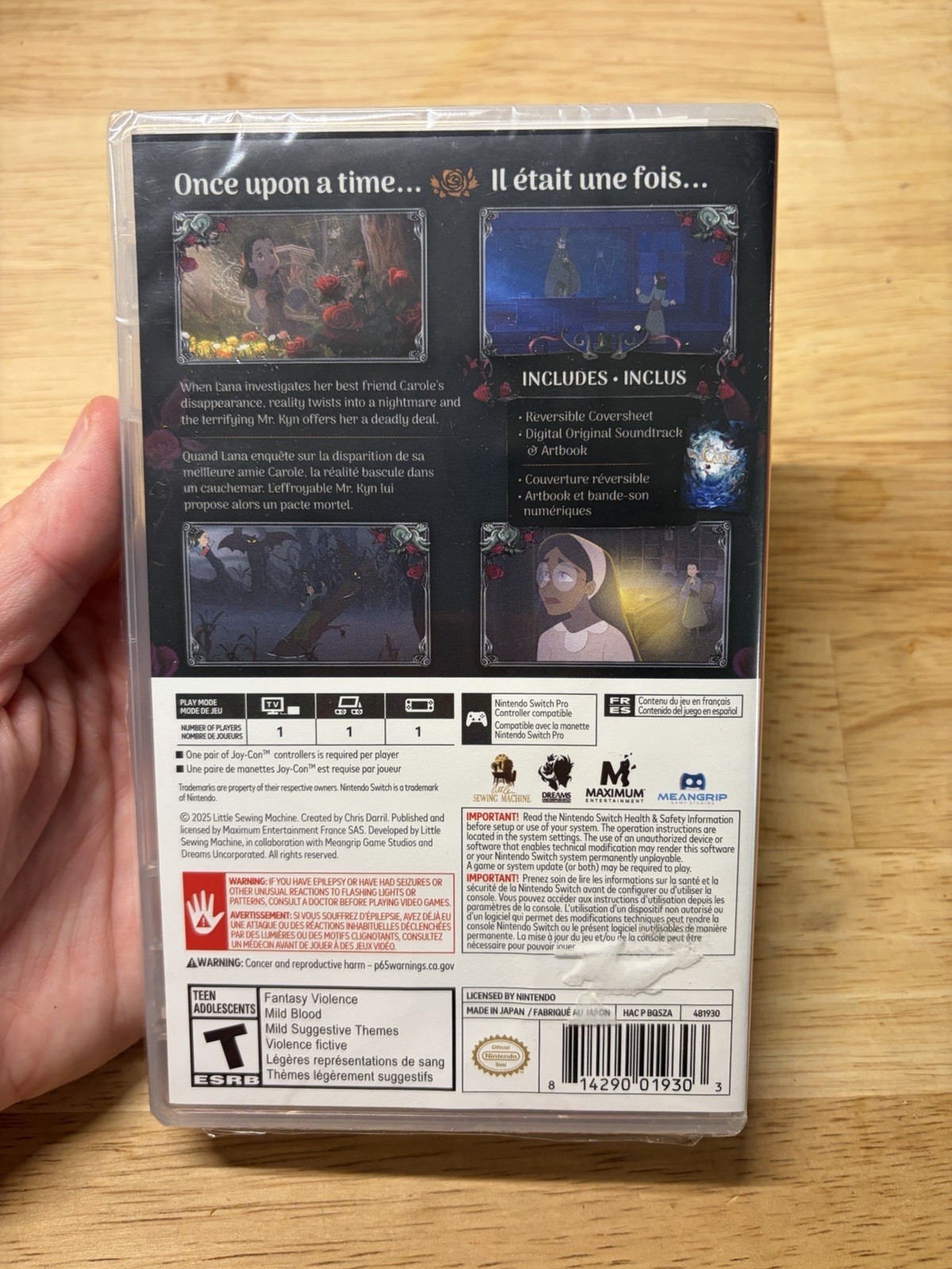 Bye Sweet Carole – Nintendo Switch Sealed New Game