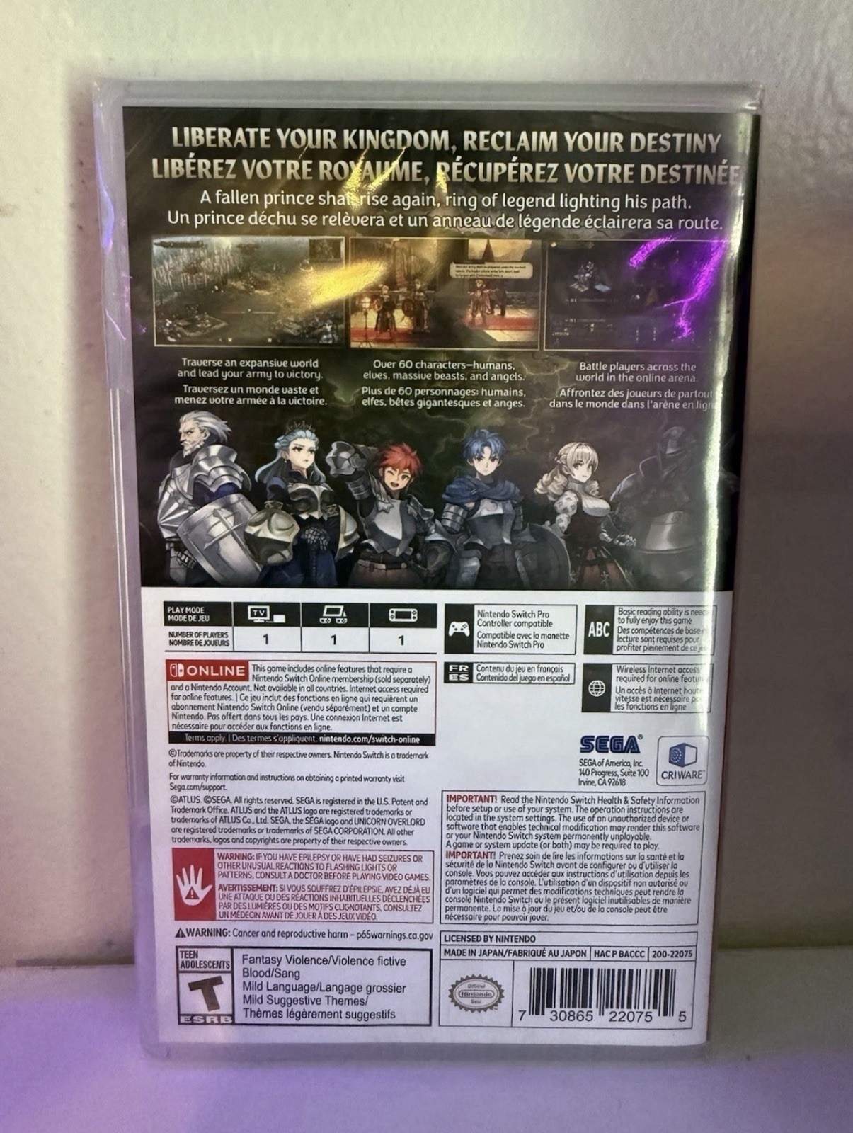 Unicorn Overlord for Nintendo Switch BRAND NEW AND SEALED