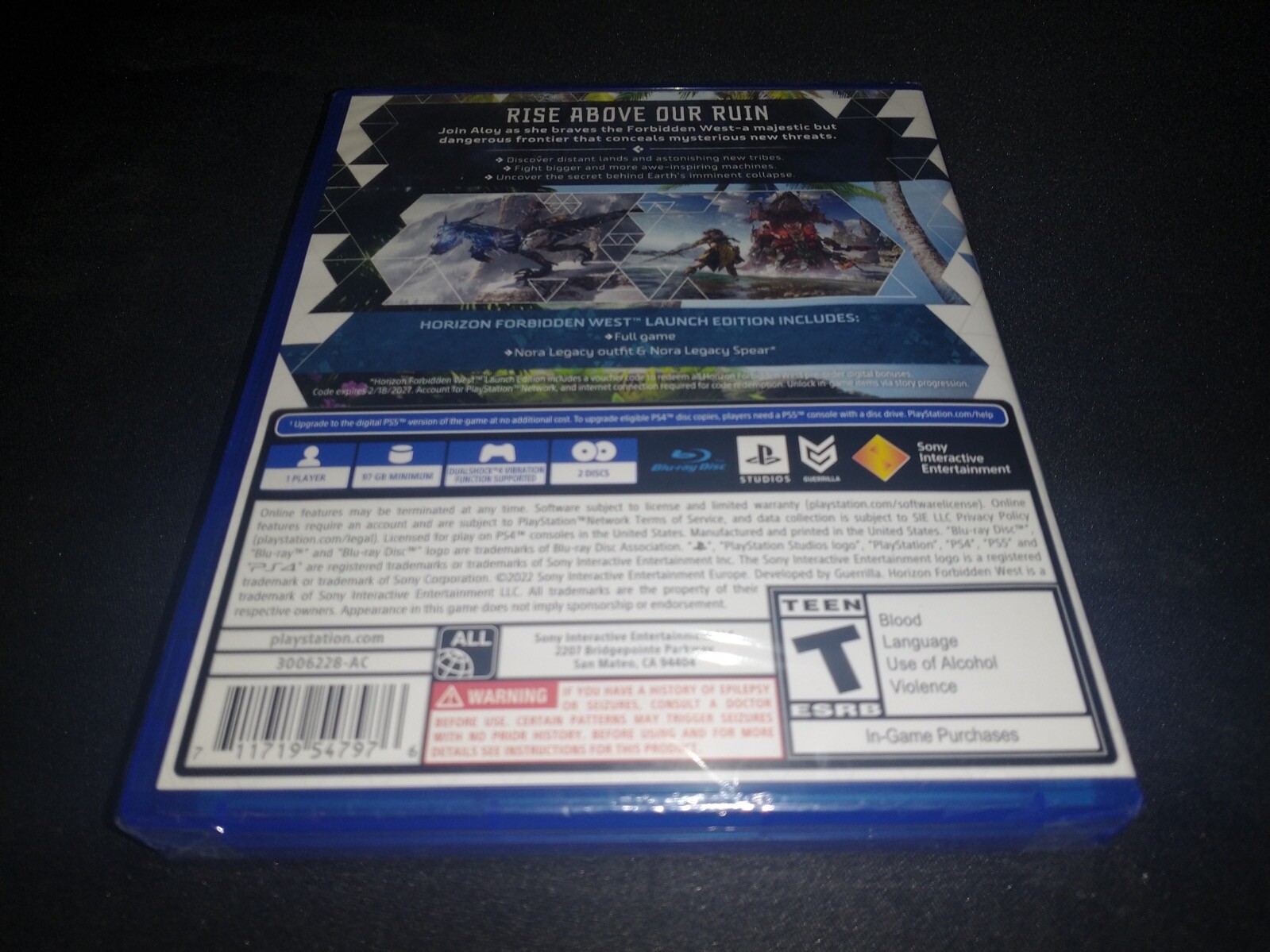 Horizon Forbidden West Launch Edition Sony Playstation 4 PS4 NEW SEALED!