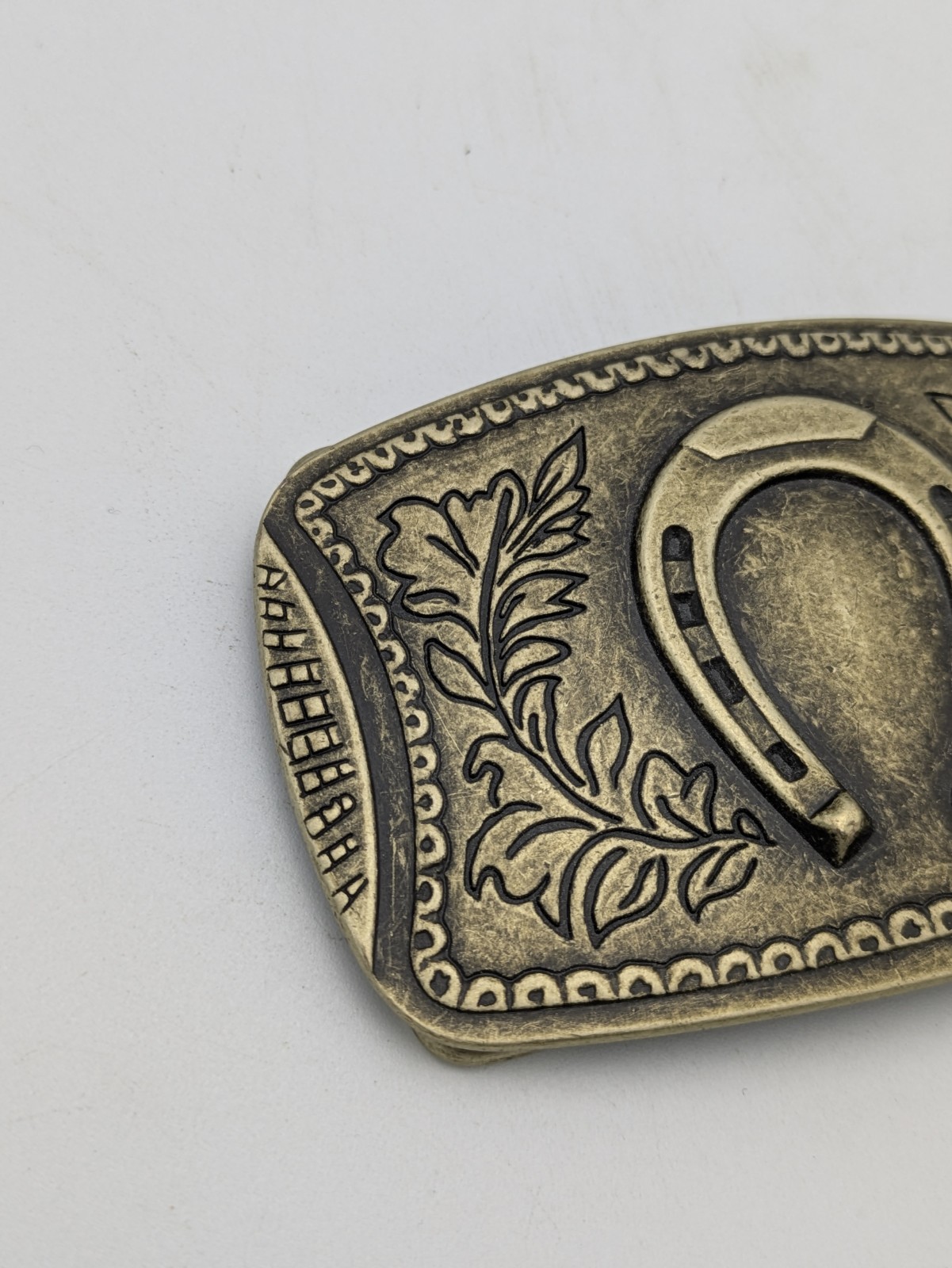 Francis Drake Belt Buckle Brass Horseshoe Lucky Buckle